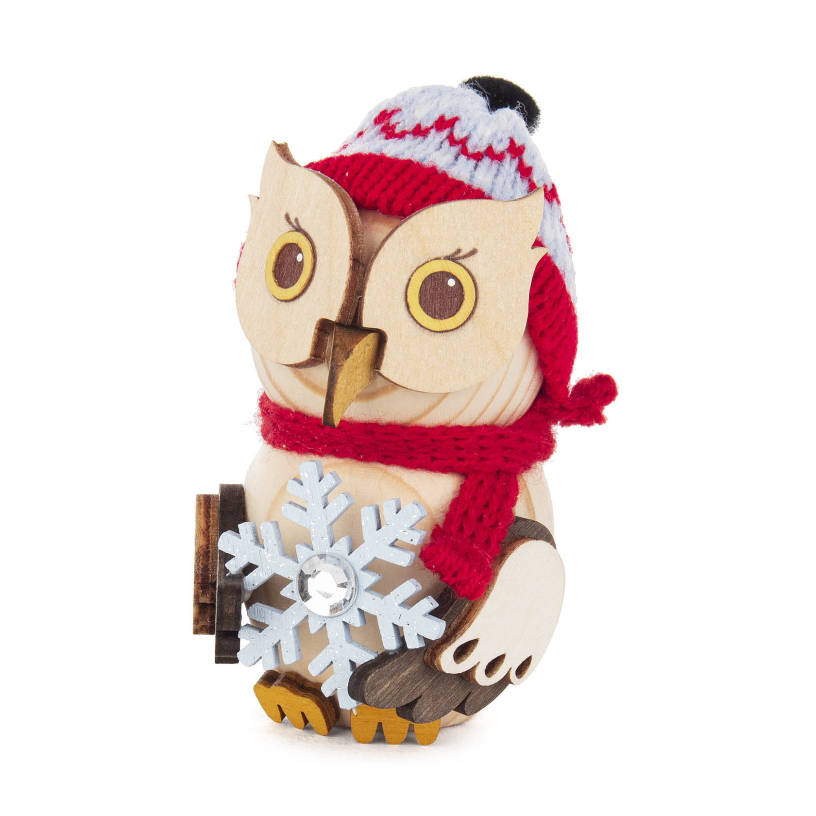 Mini-Eule mit Schneekristall im Dregeno Online Shop günstig kaufen