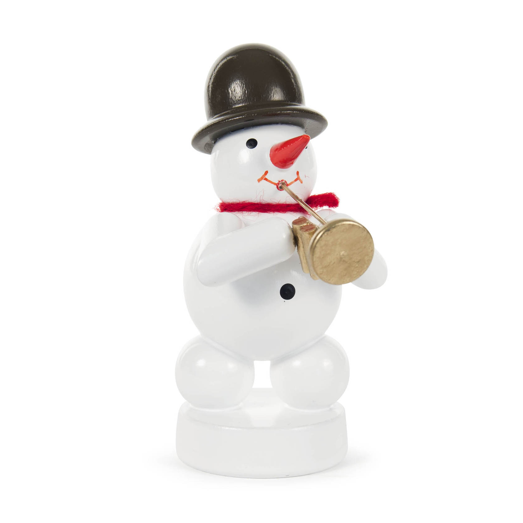Schneemann mit Jazztrompete