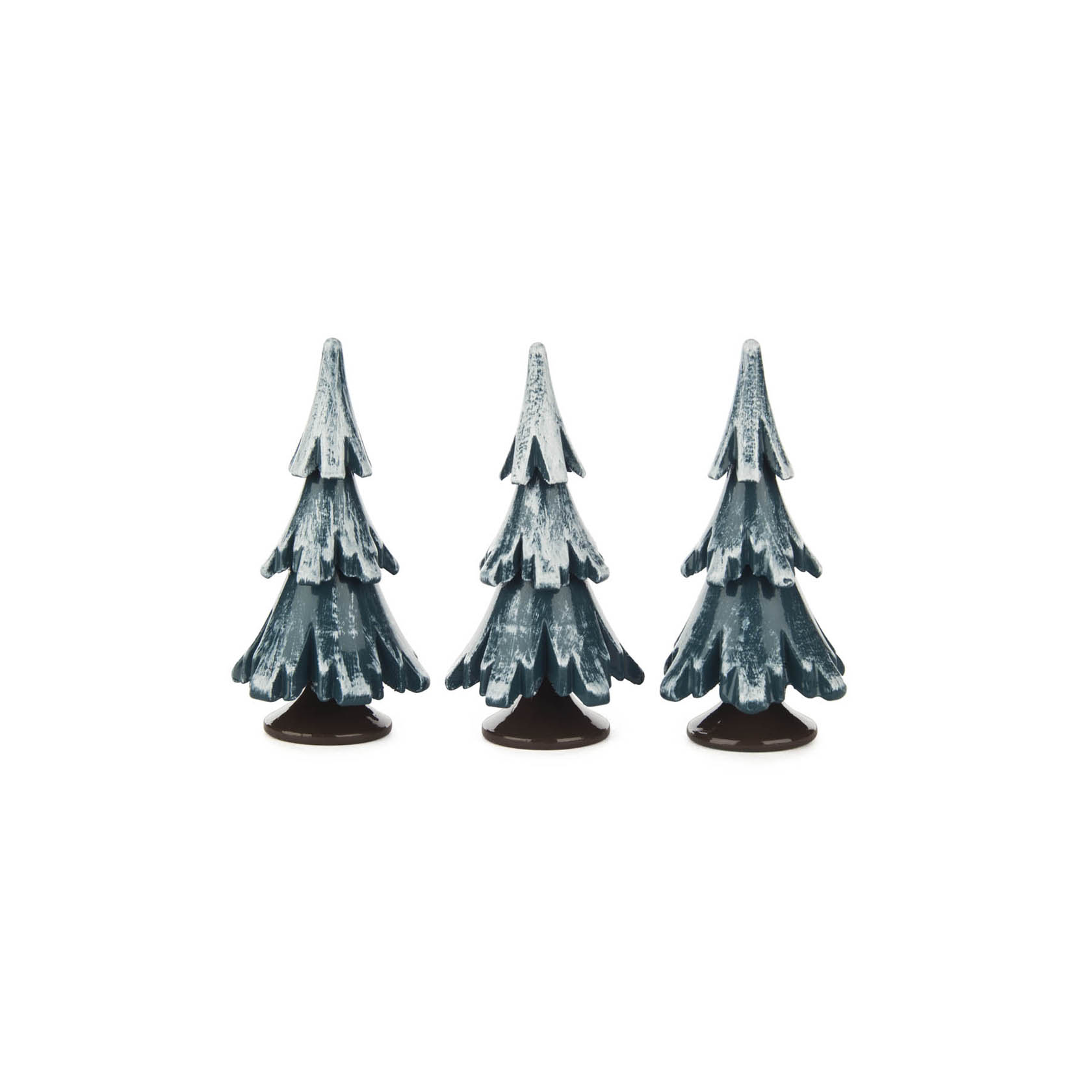 Massivholzbaum grün/weiß lackiert 6,5cm (3 Stück) im Dregeno Online Shop günstig kaufen