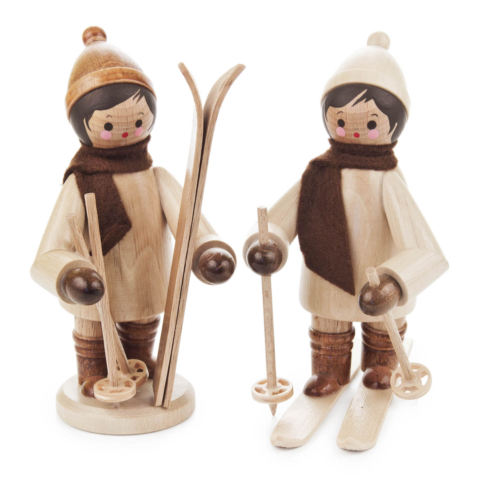 Kinder mit Ski groß natur (2)