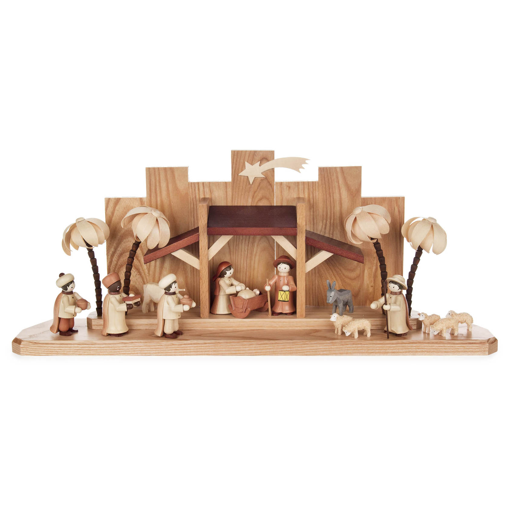 Krippe Christi Geburt komplett mit Figurensatz im Dregeno Online Shop günstig kaufen