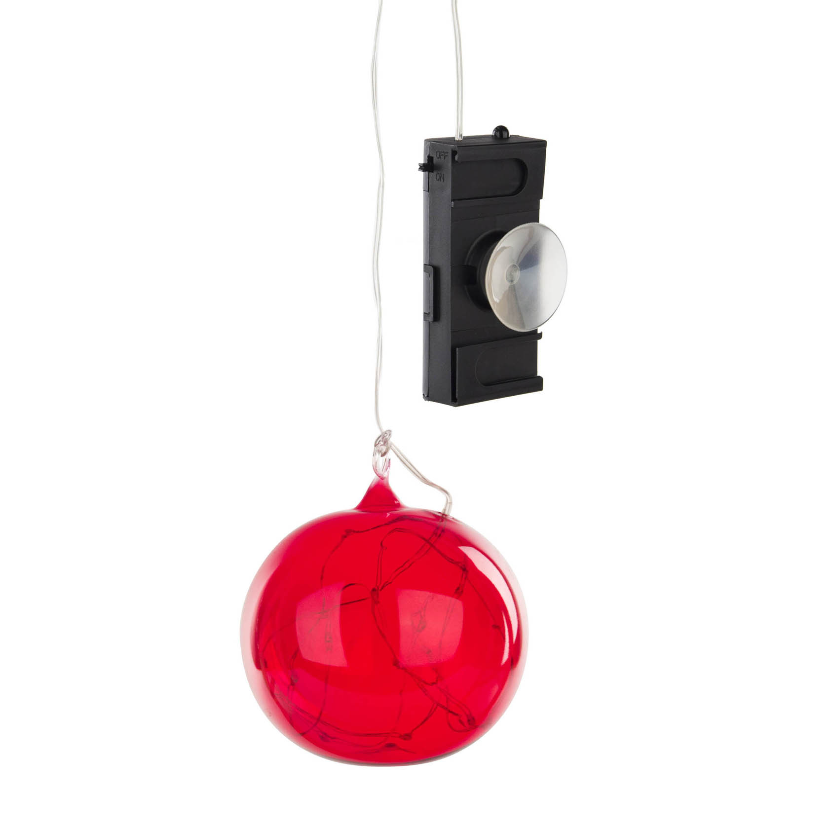 LUMIX Light Ball M Rot Mundgeblasene LED Christbaumkugel im Dregeno Online Shop günstig kaufen