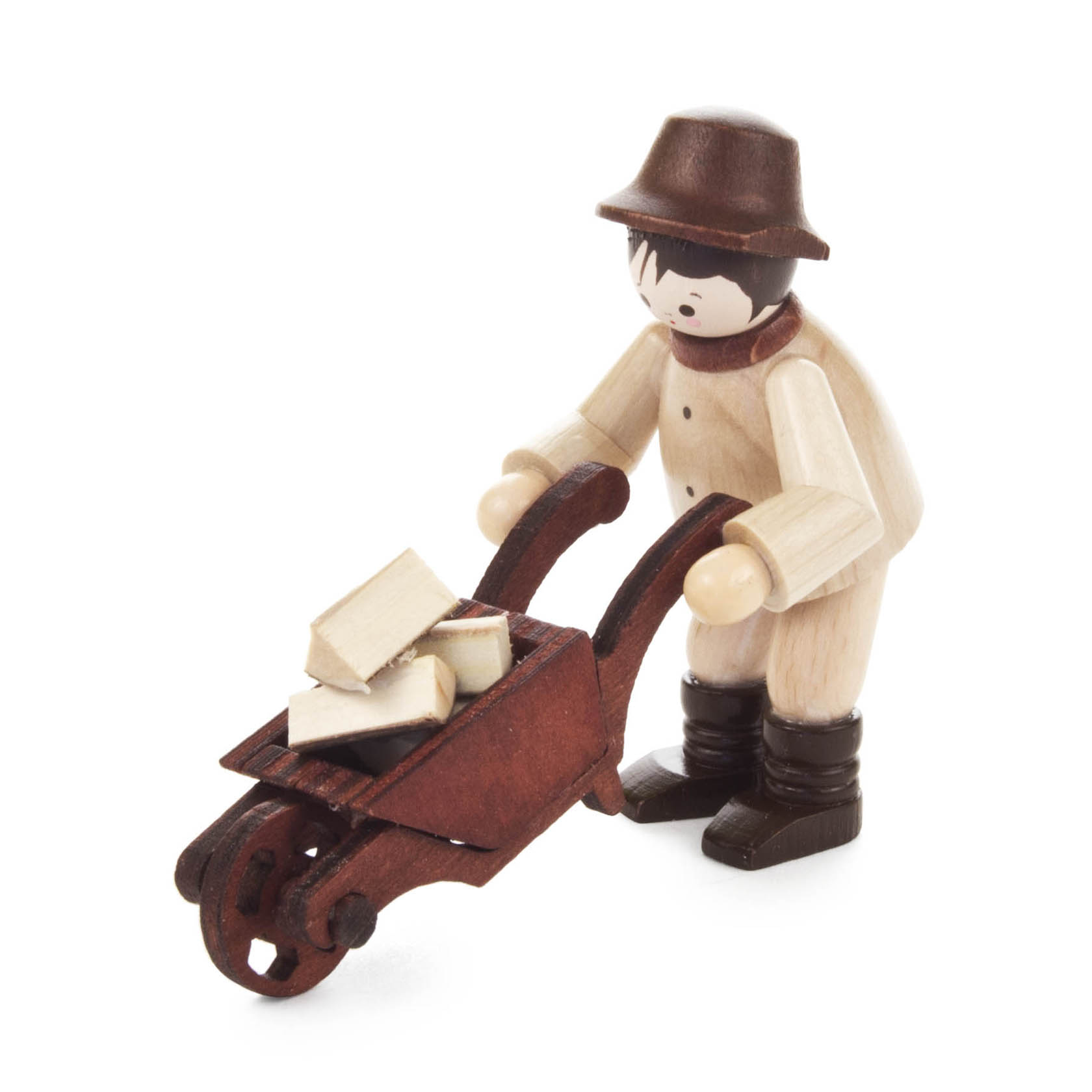 Waldmann mit Schubkarre natur