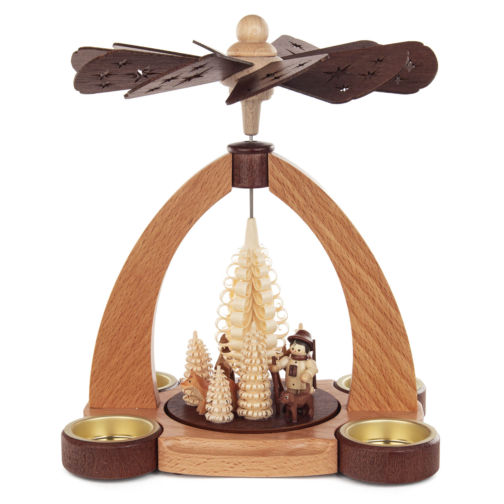 Pyramide mit Jäger für Teelichter im Dregeno Online Shop günstig kaufen