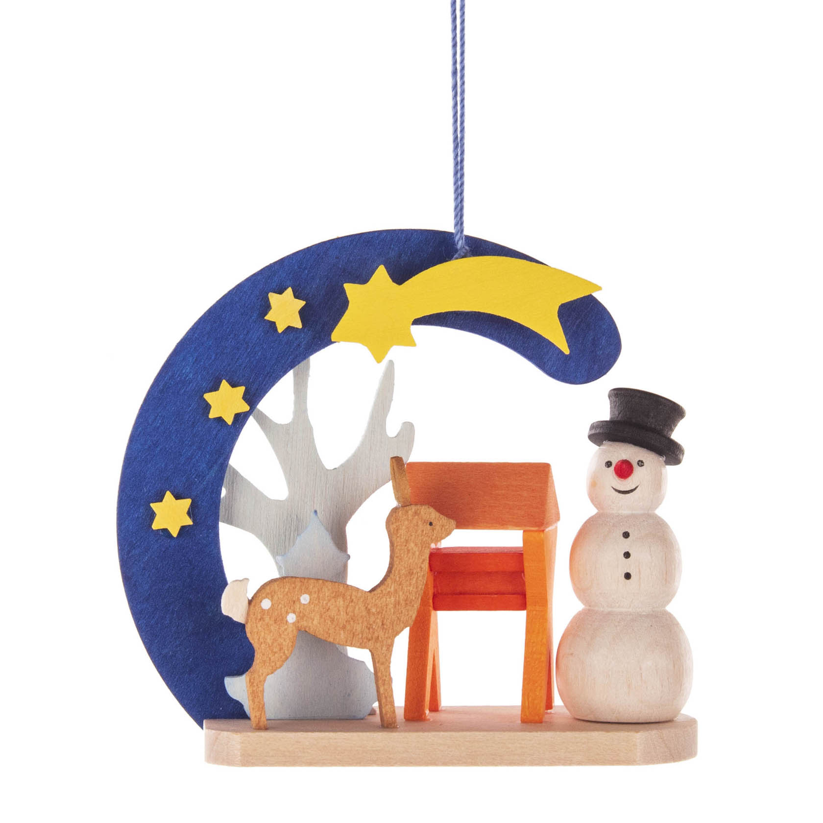 Behang Schneemann mit Reh