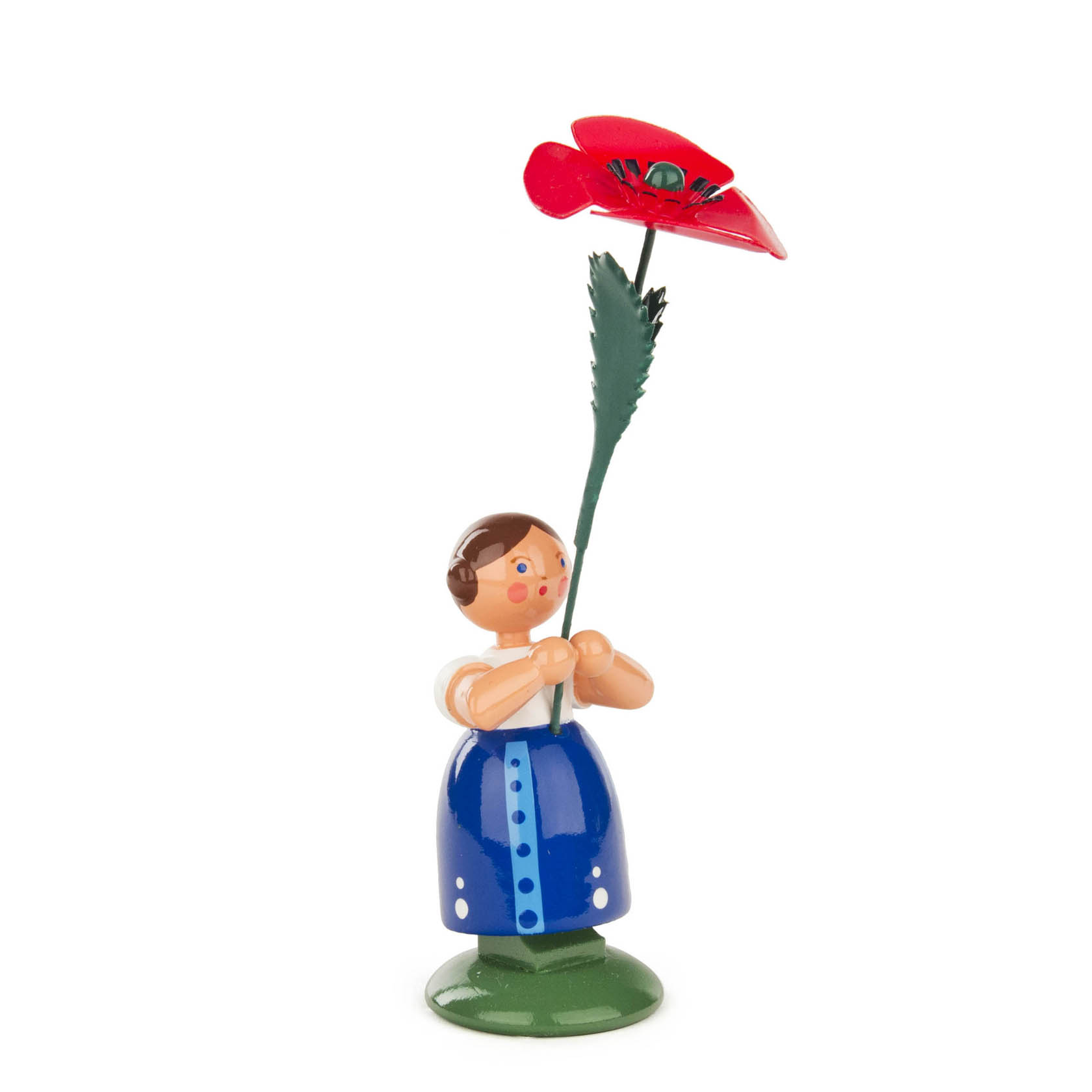 Blumenmädchen mit Mohnblume