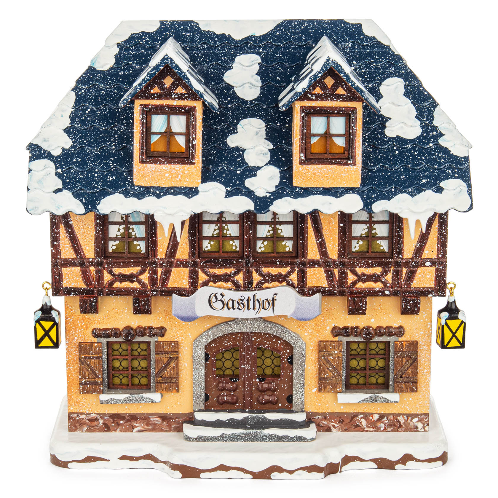 Winterkinder Winterhaus-Gasthof elektr. beleuchtet im Dregeno Online Shop günstig kaufen