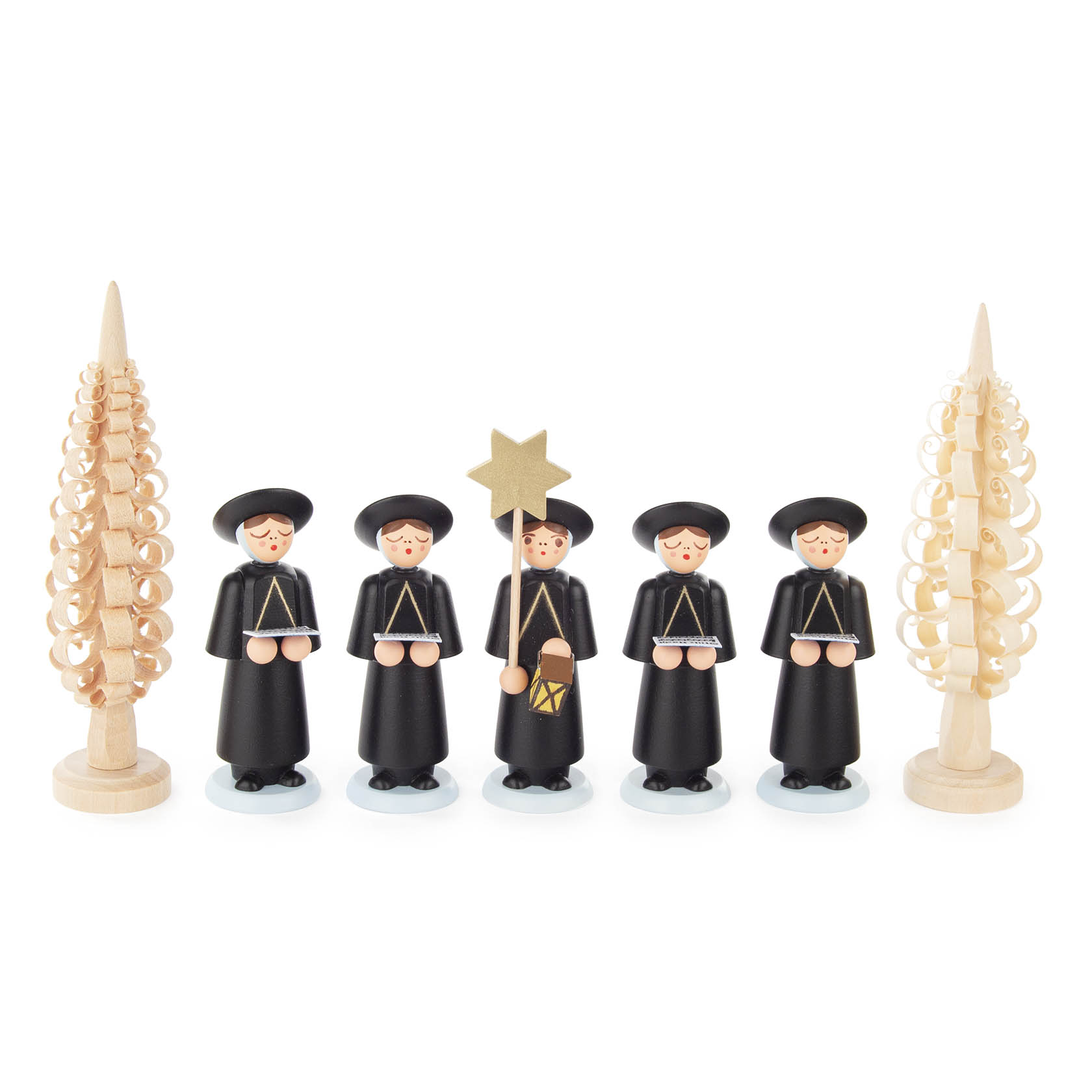 Kurrendefiguren schwarz mit Spanbäumchen (7) im Dregeno Online Shop günstig kaufen