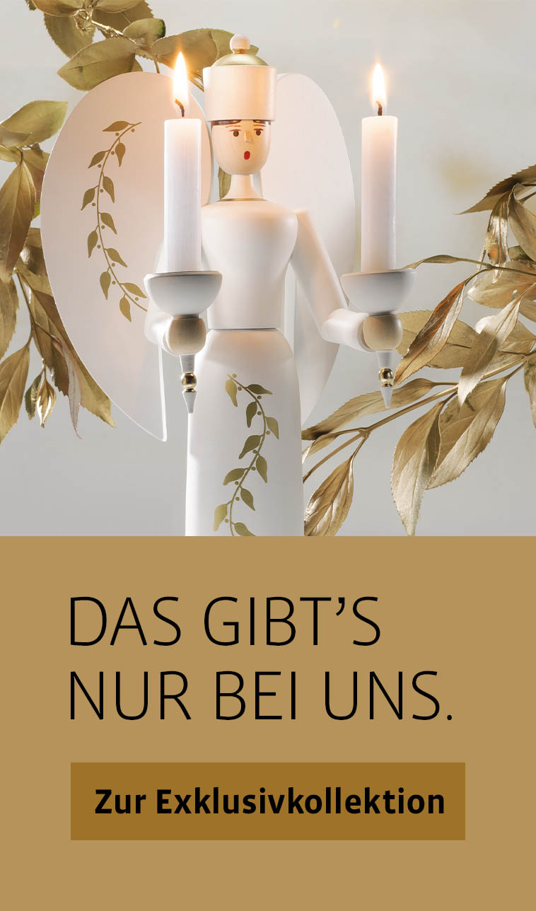 Exklusivkollektion: Weißer Engel für Kerzen