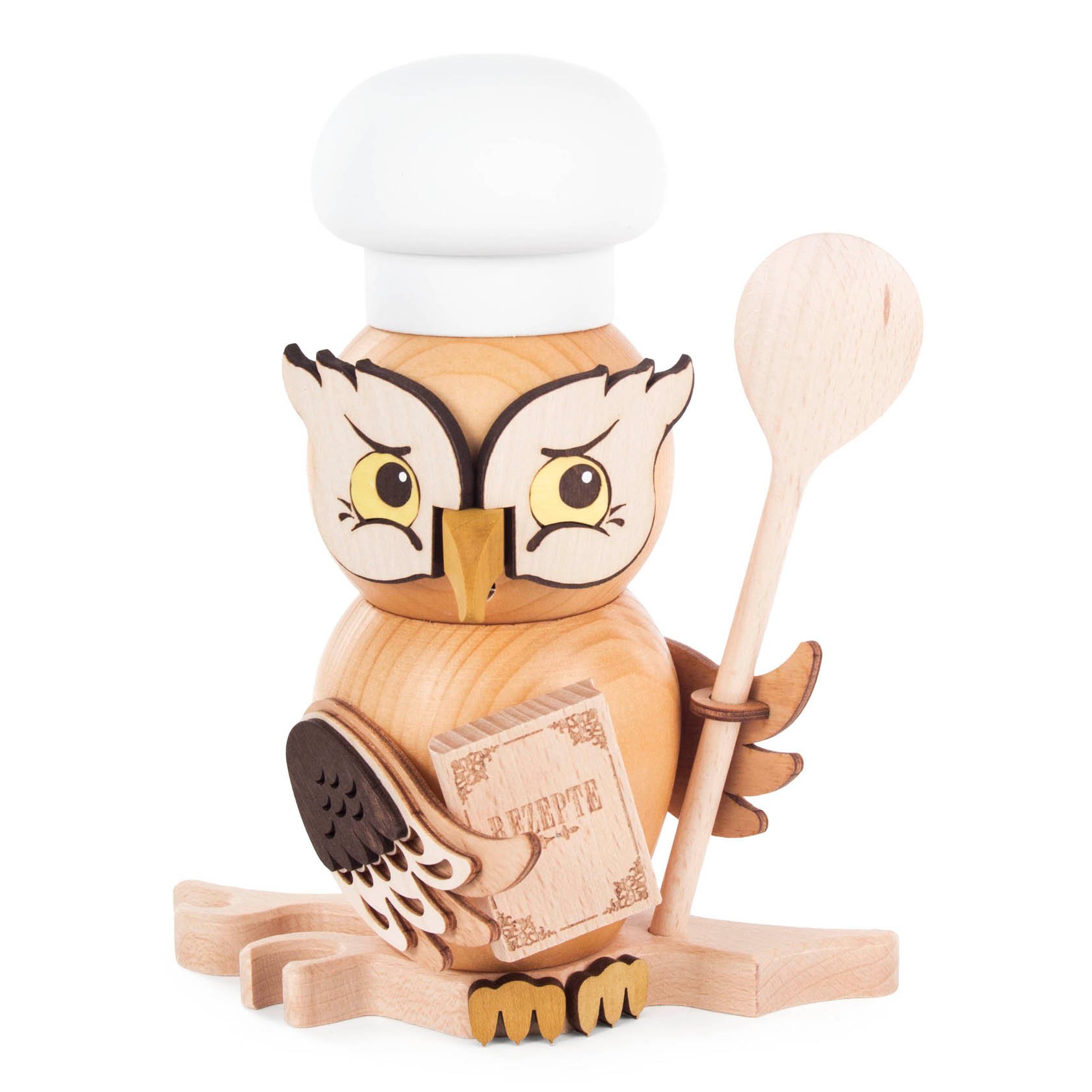 wooden  smoker owl with books im Dregeno Online Shop günstig kaufen