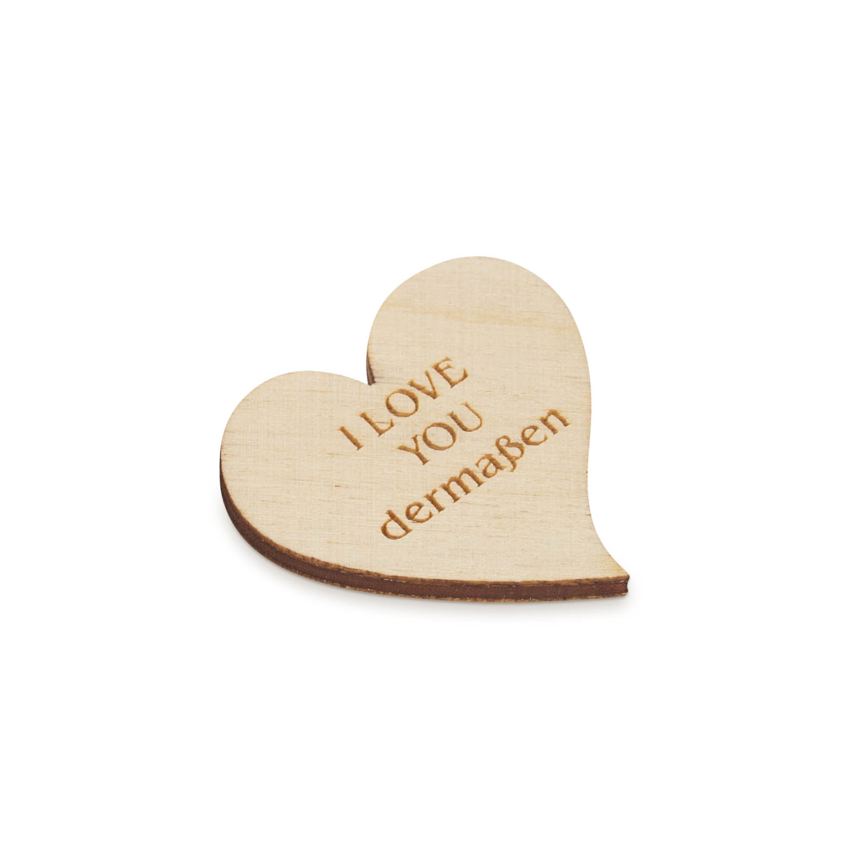 Herz mit Magnet "I LOVE YOU dermaßen" für Schneemänner mit Metallkörper im Dregeno Online Shop günstig kaufen