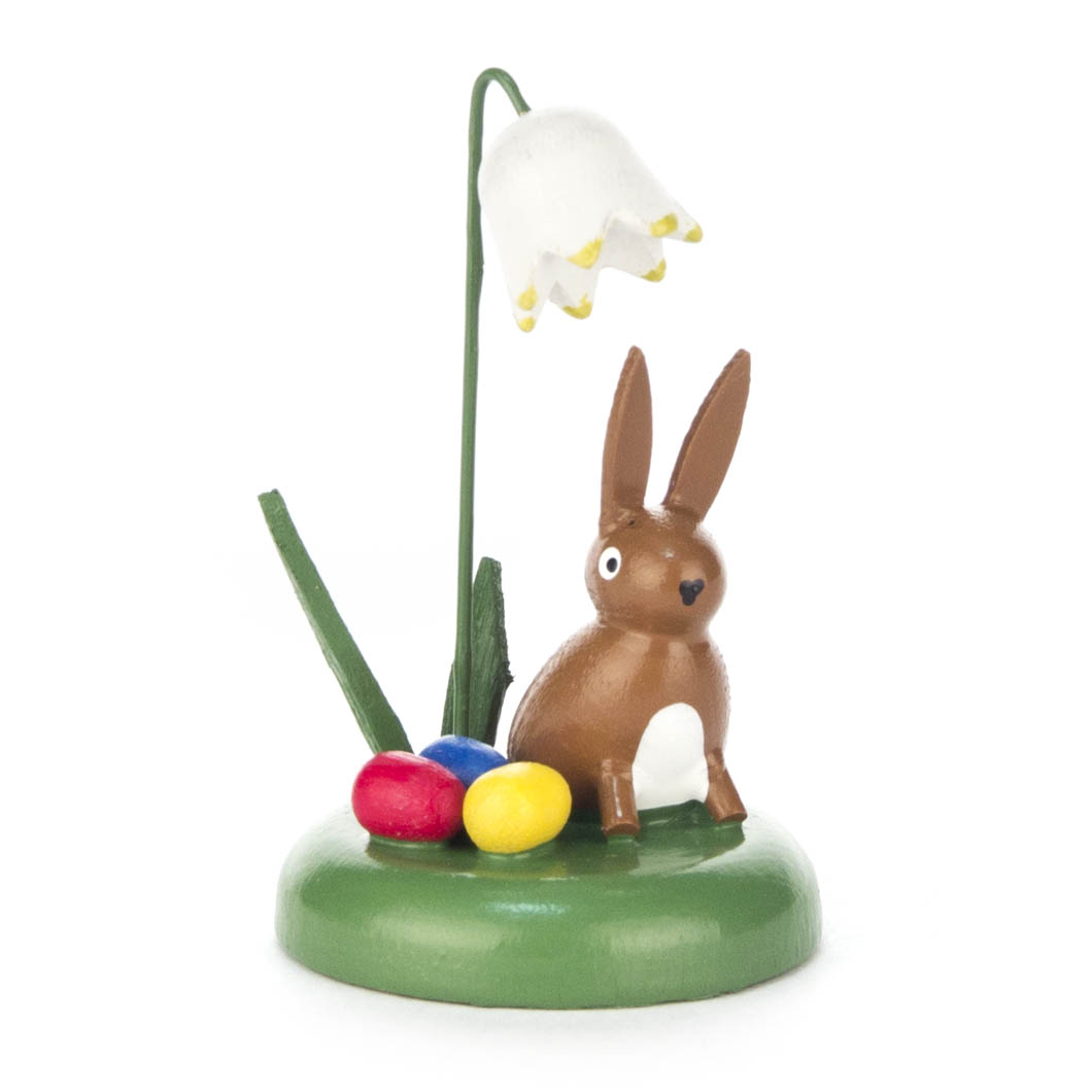 Ostersockel Häschen mit Blume  