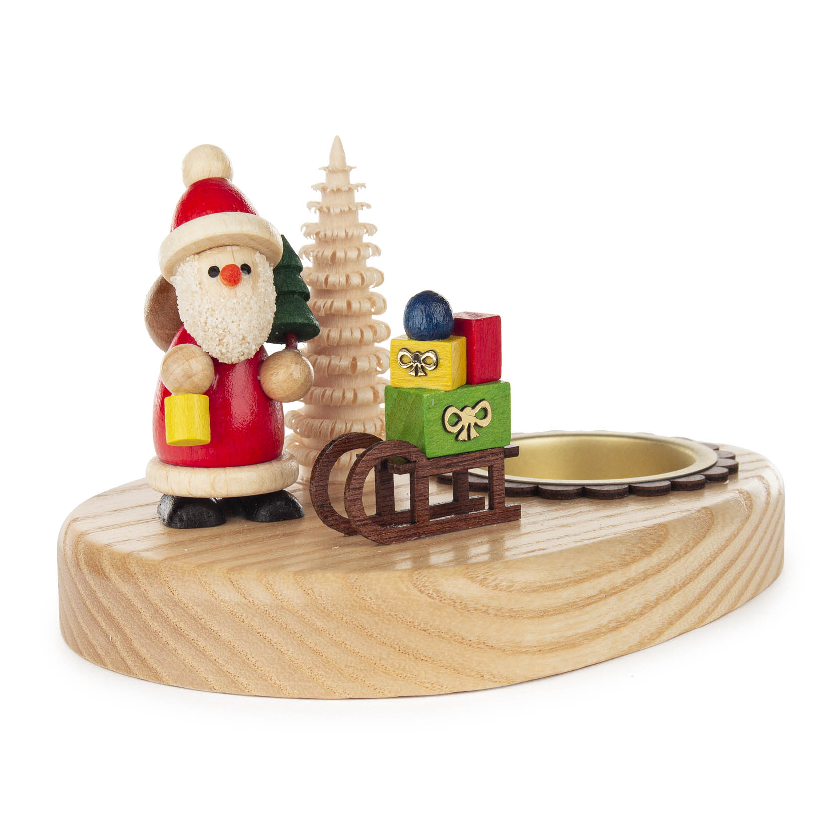 Teelichthalter Weihnachtsmann mit Schlitten im Dregeno Online Shop günstig kaufen