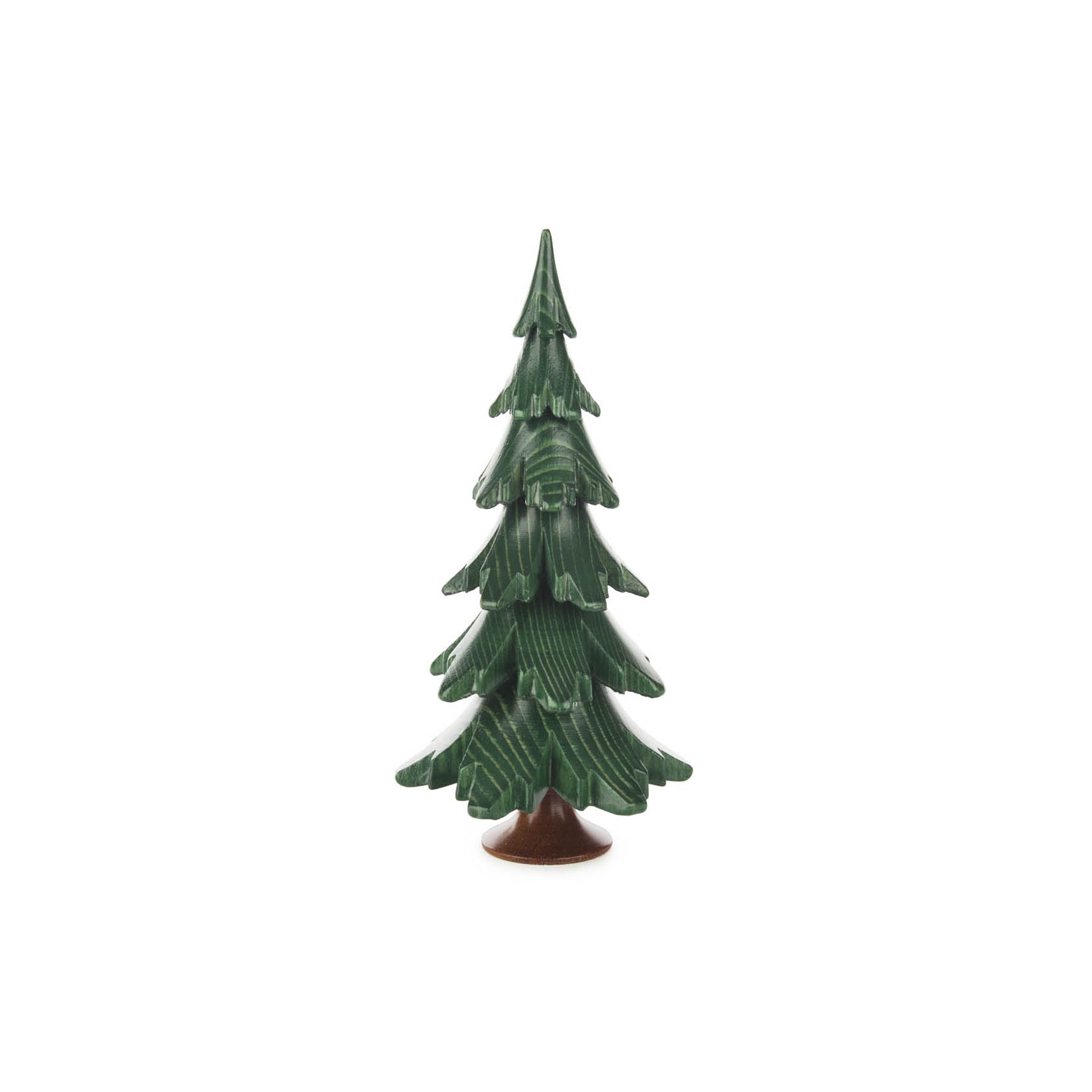 Massivholzbaum grün lasiert, 15,5cm