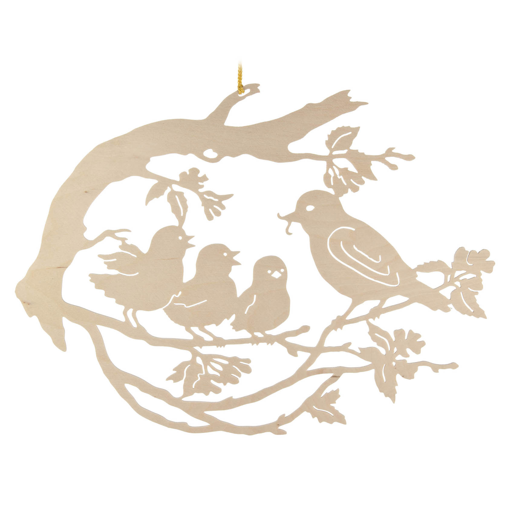 Fensterbild Vogelfamilie auf Baum im Dregeno Online Shop günstig kaufen