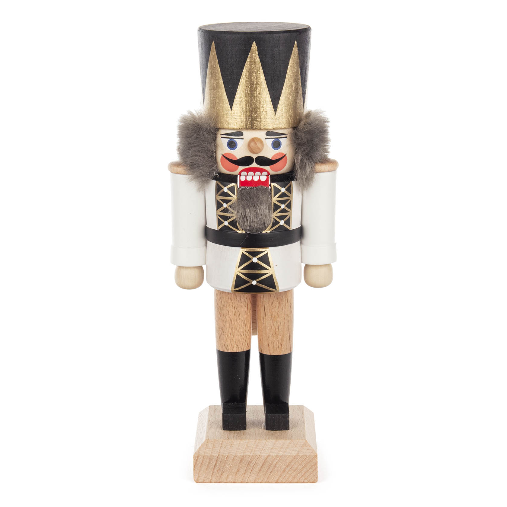 wooden nutcracker king white 19 cm im Dregeno Online Shop günstig kaufen