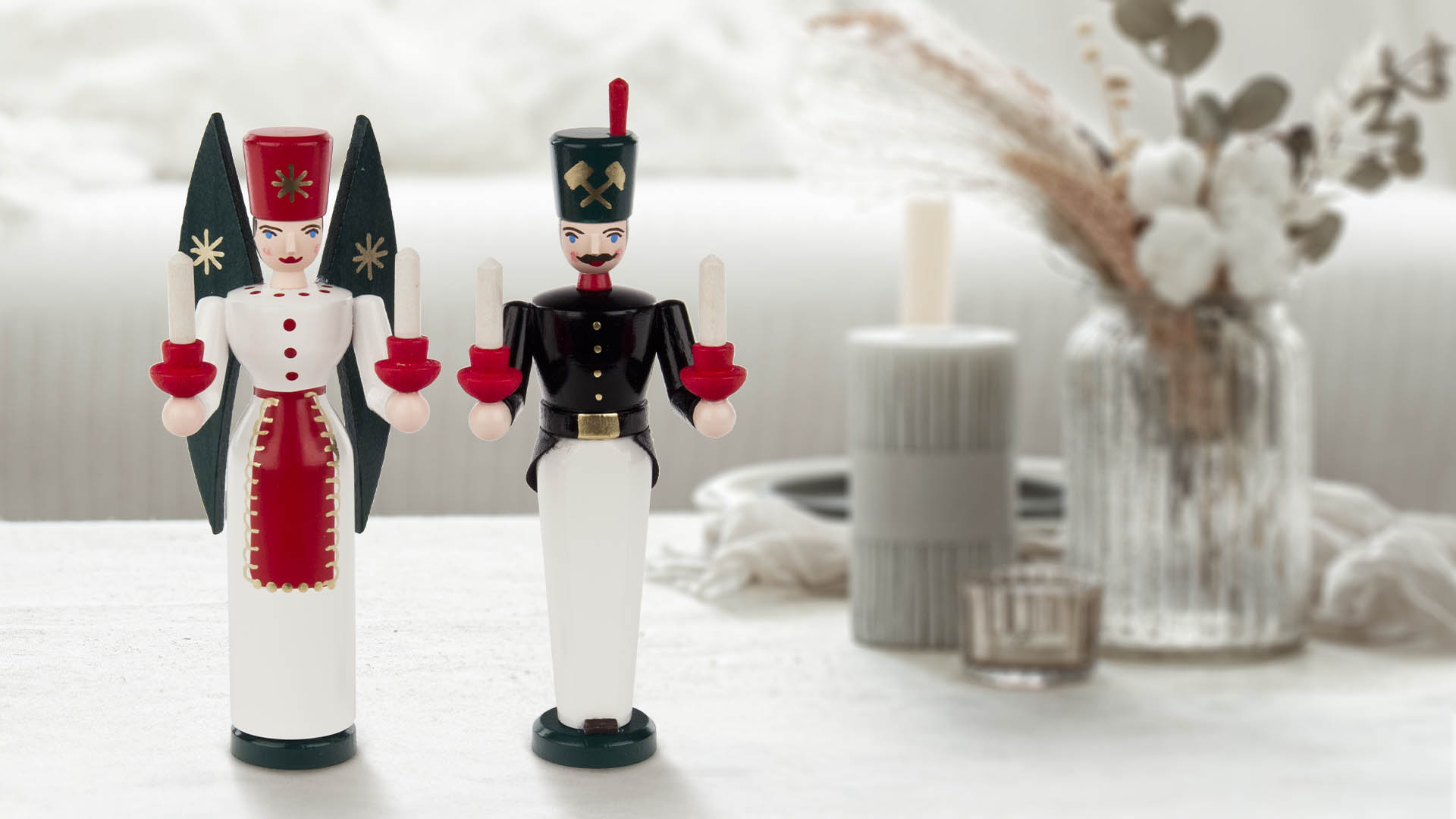 Miniatur Engel und Bergmann