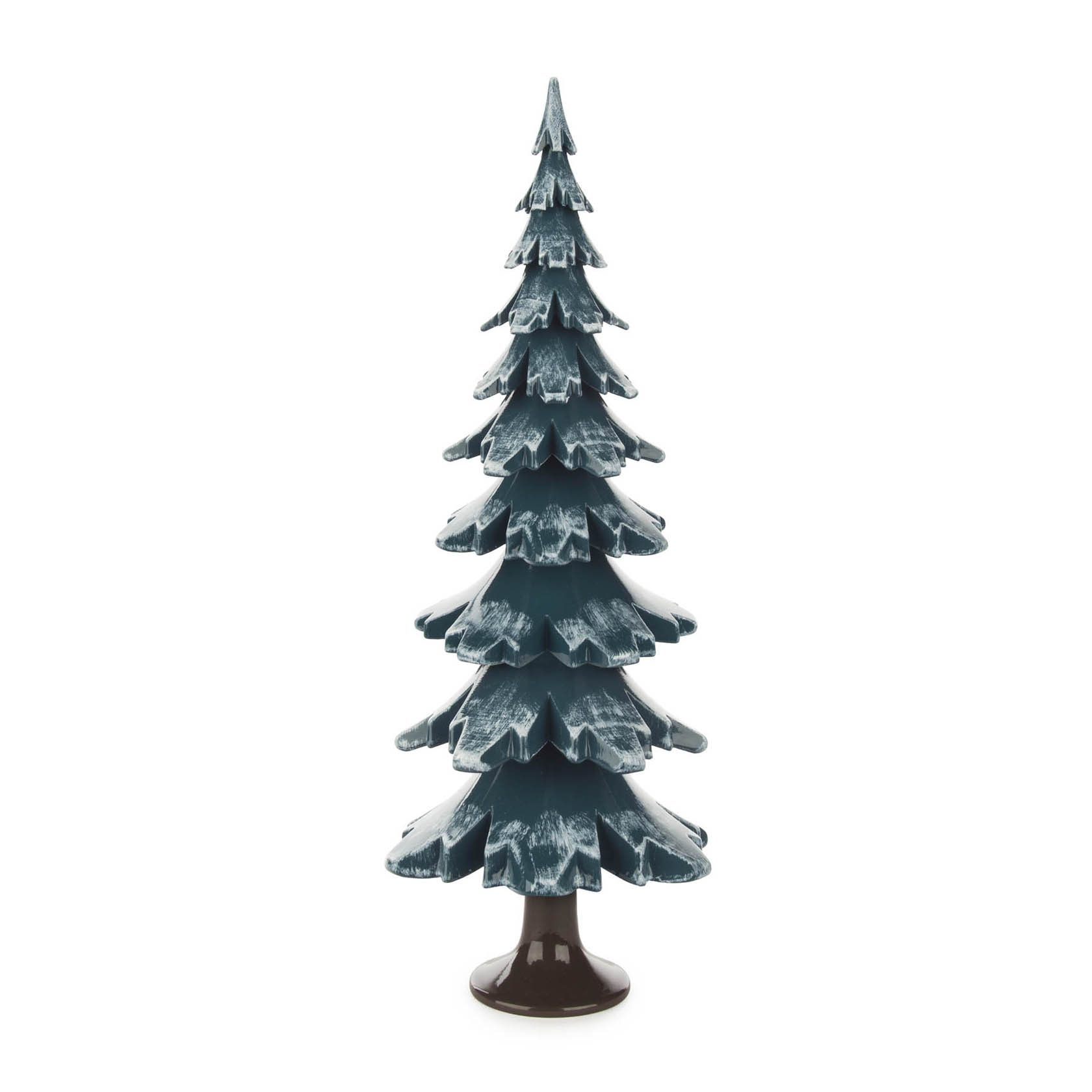 Massivholzbaum grün/weiß 33 cm