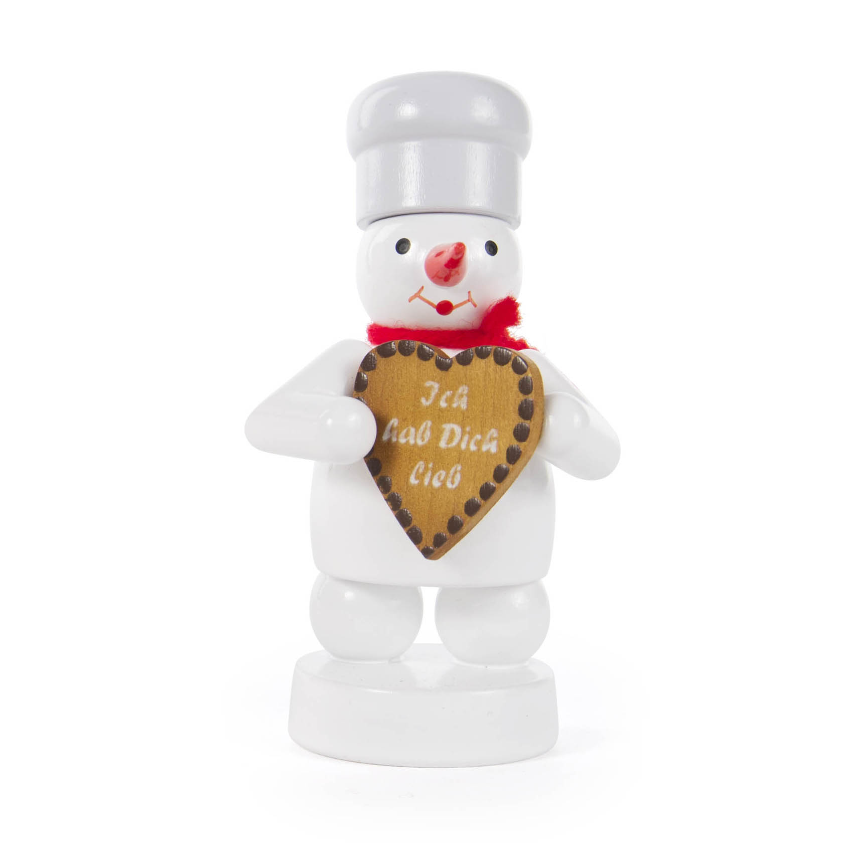 Schneemann mit Lebkuchenherz