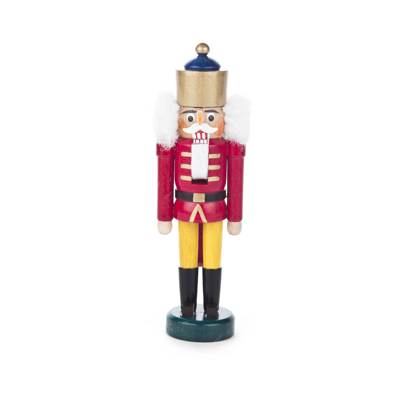 Nussknacker König rot-gelb, 14cm
