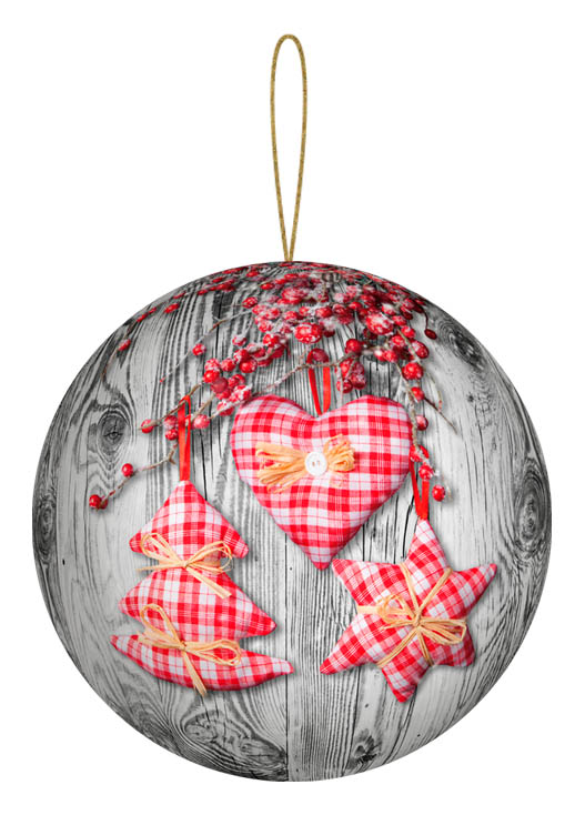 Weihnachts-Geschenkkugel zum Befüllen "Hüttenzauber"  (12) 