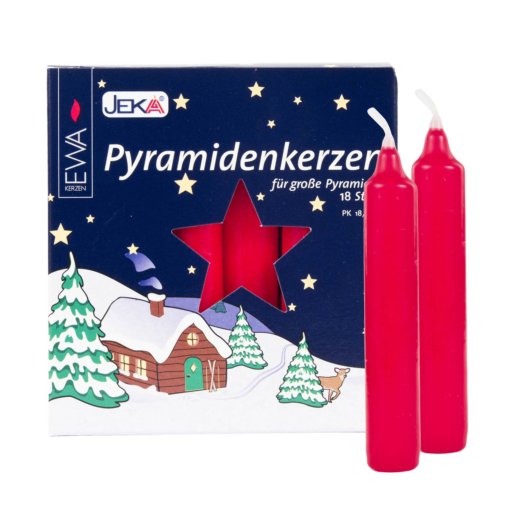 Pyramidenkerzen 17mm, rot (18) im Dregeno Online Shop günstig kaufen