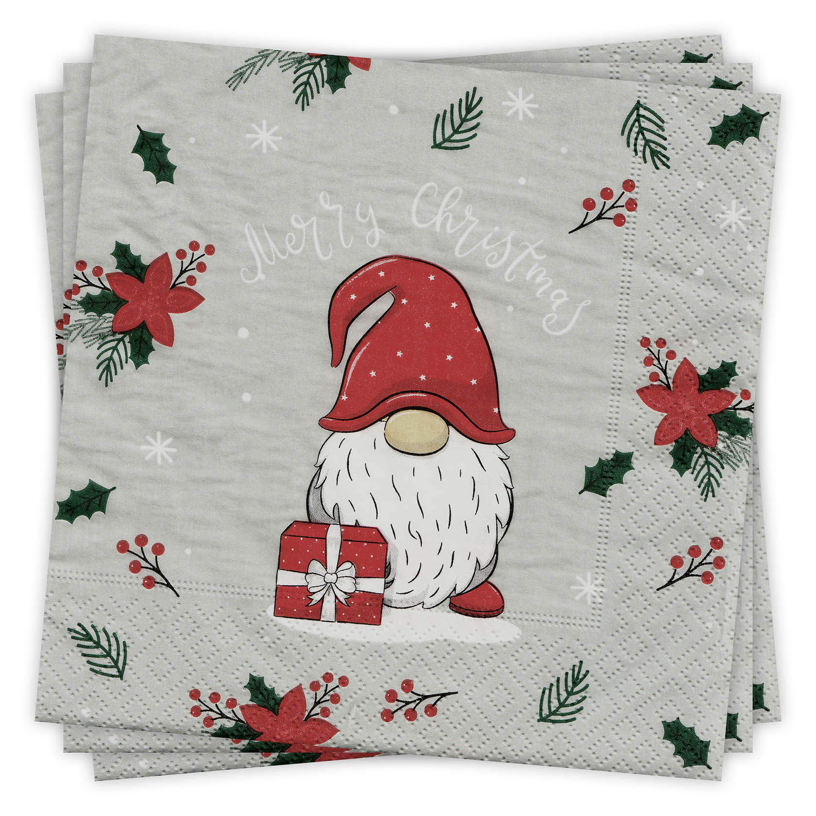 paper napkin Tomte with gift (20) im Dregeno Online Shop günstig kaufen