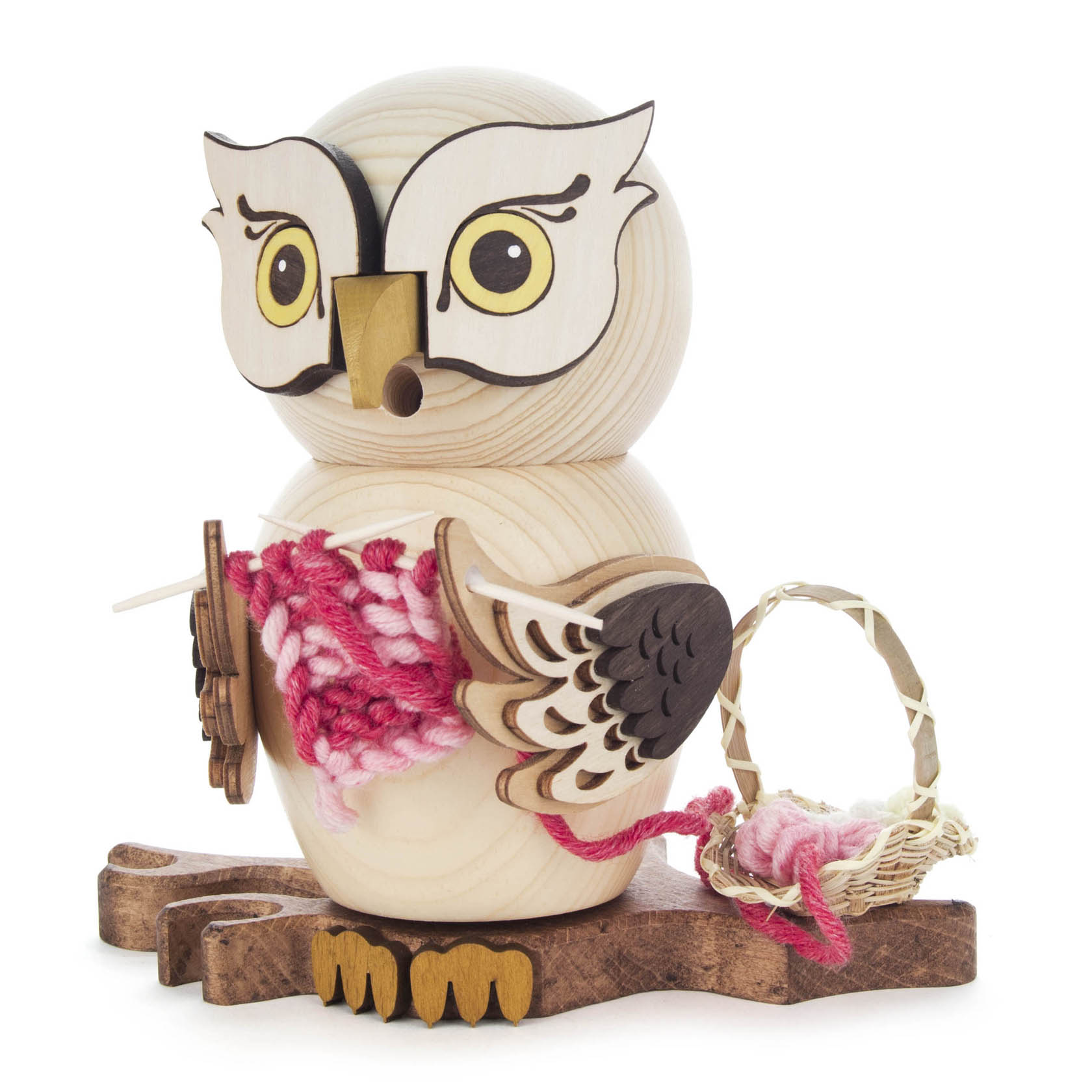 Räuchereule mit Strickzeug im Dregeno Online Shop günstig kaufen