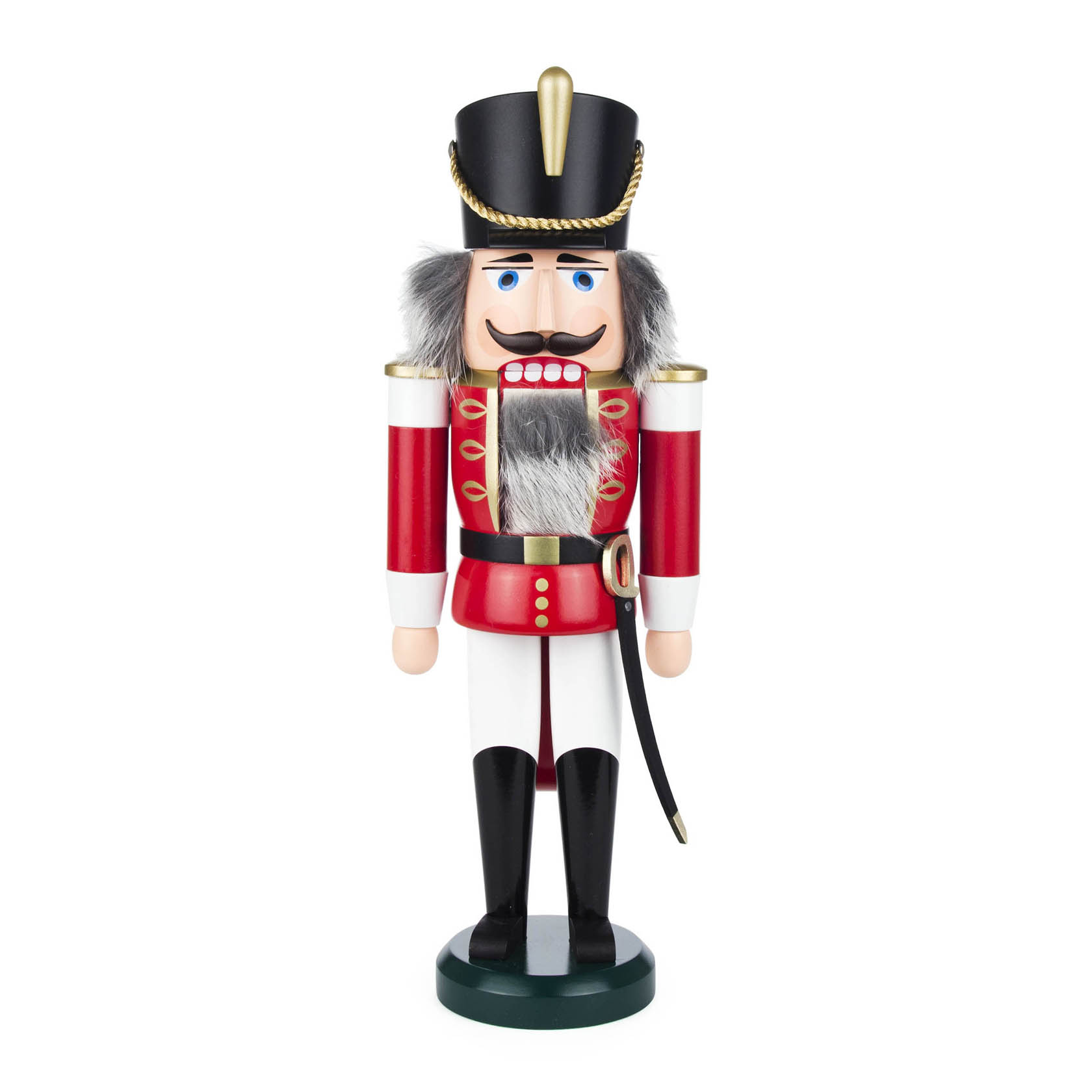 Nussknacker Husar rot-weiß, 36cm