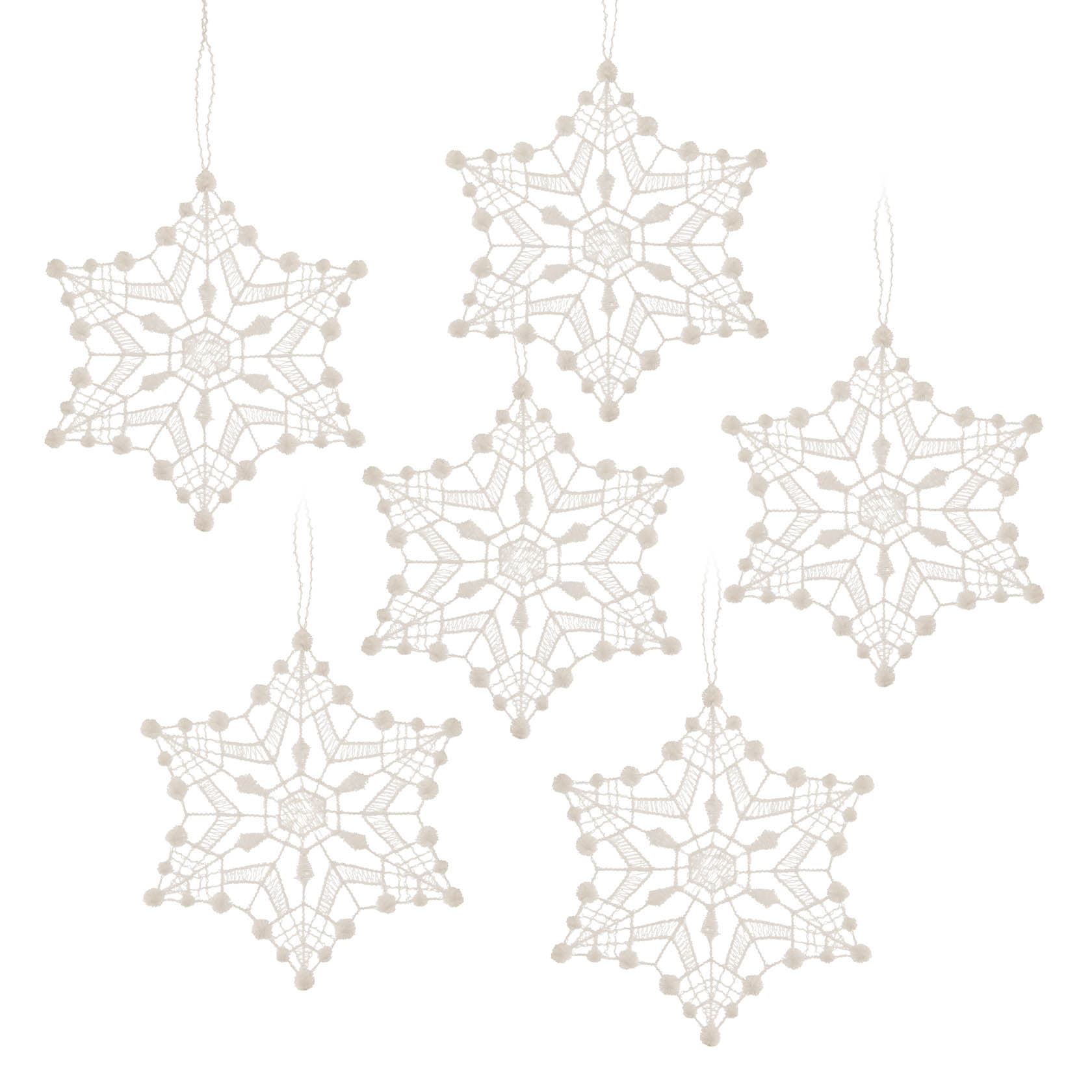 Behang Motiv-Schneestern  Plauener Spitze 6-teilig im Dregeno Online Shop günstig kaufen