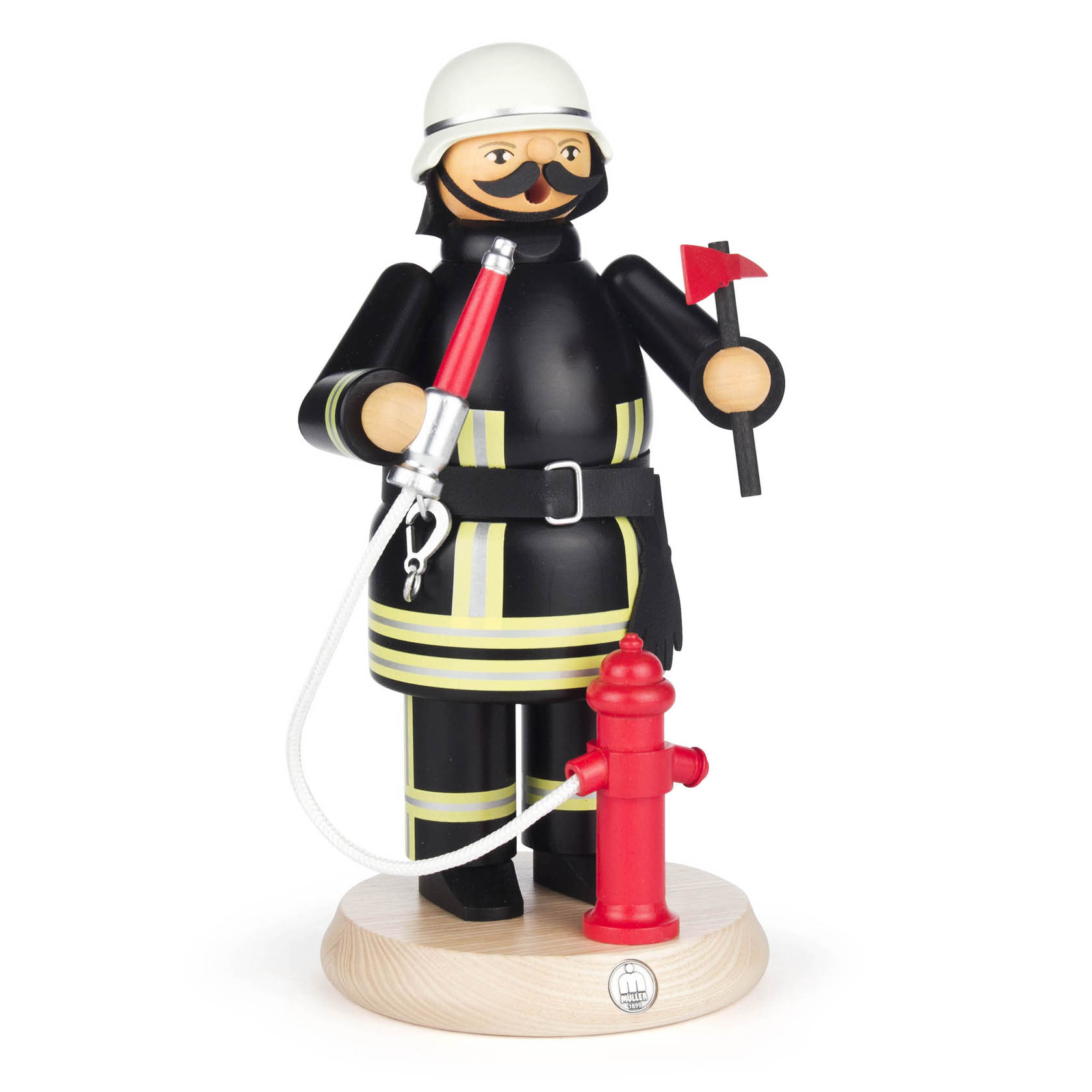 Räuchermann Feuerwehrmann in neuzeitlicher Uniform im Dregeno Online Shop günstig kaufen