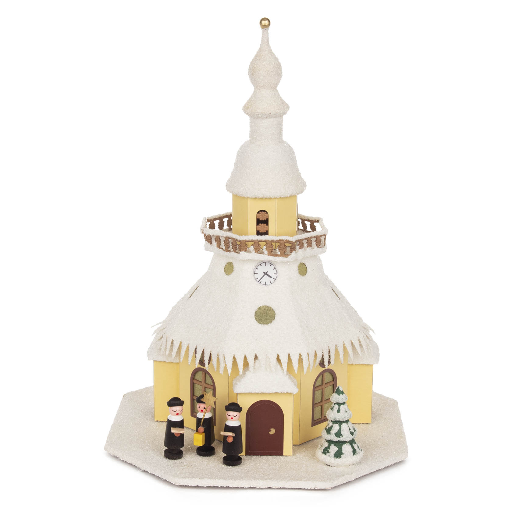 Lichterhaus Seiffener Kirche klein, elektr. Beleuchtung