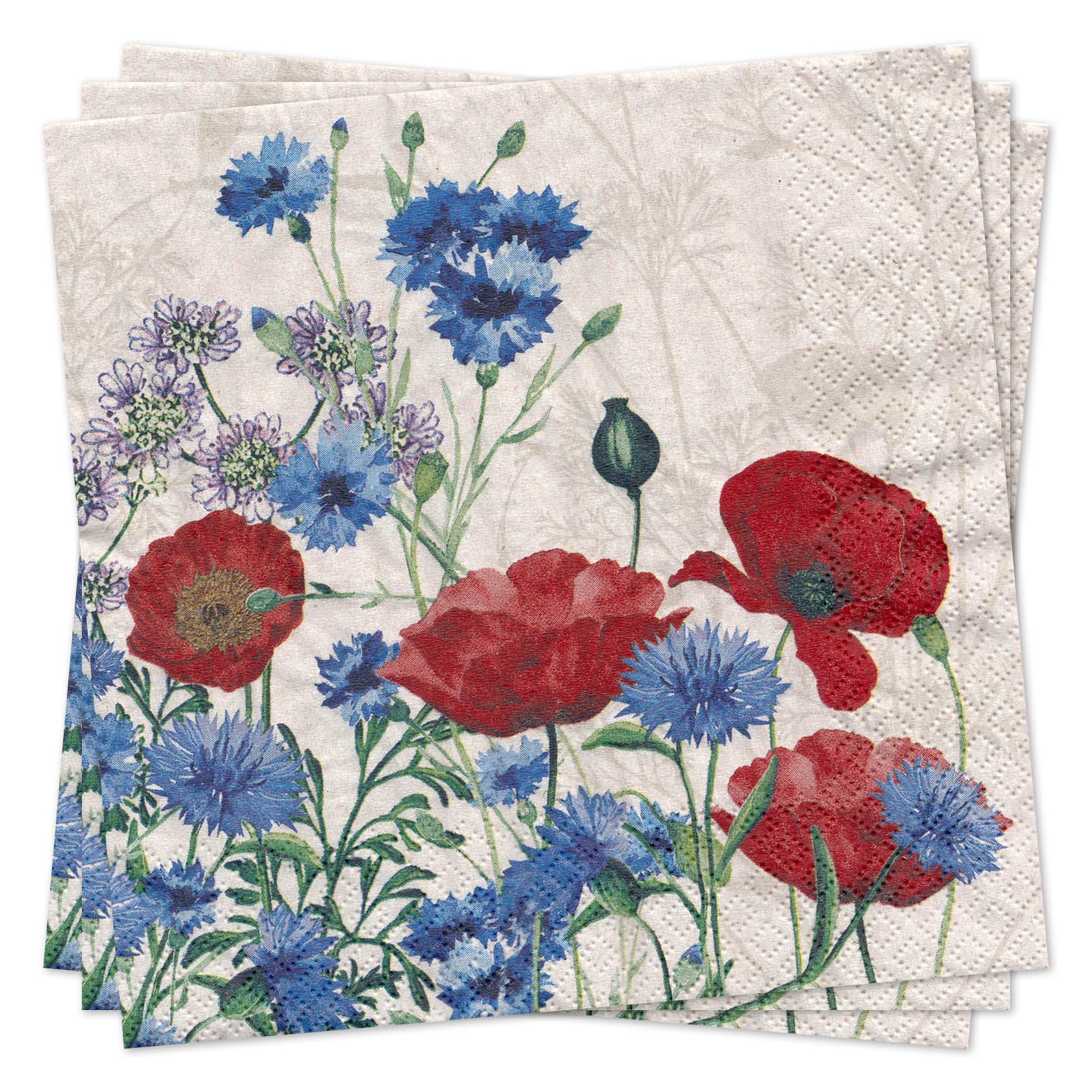 Servietten Wild Poppies (20) im Dregeno Online Shop günstig kaufen