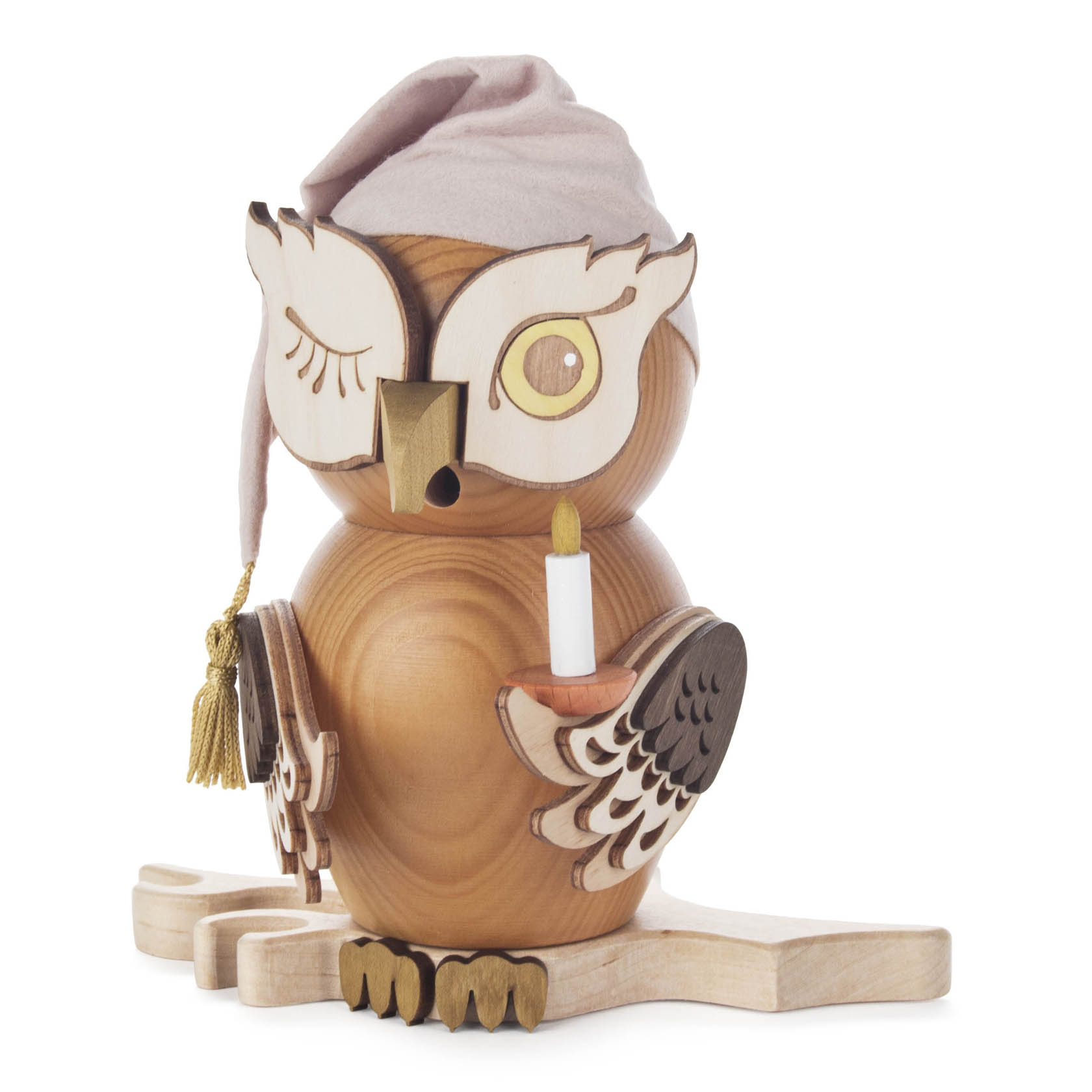 wooden  smoker owl 'sleepyhead' im Dregeno Online Shop günstig kaufen