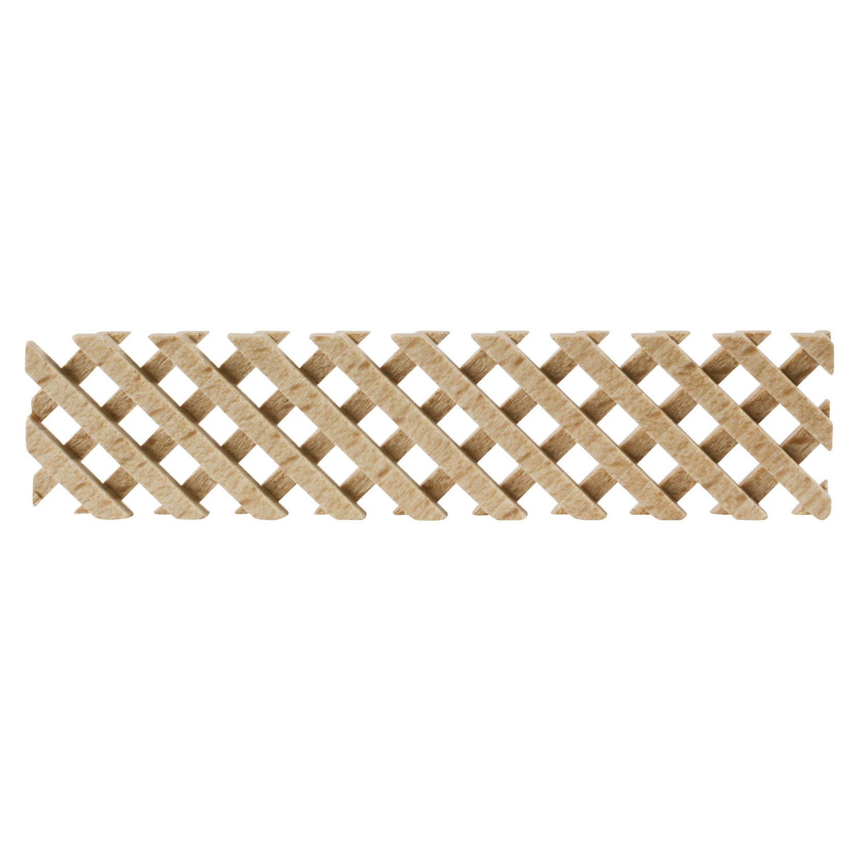 Wooden lattice fence with diamond-shaped pattern, measuring 100x23mm. im Dregeno Online Shop günstig kaufen