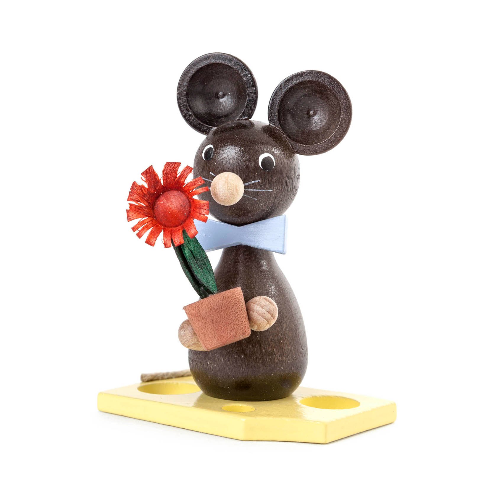 Maus mit Blumentopf