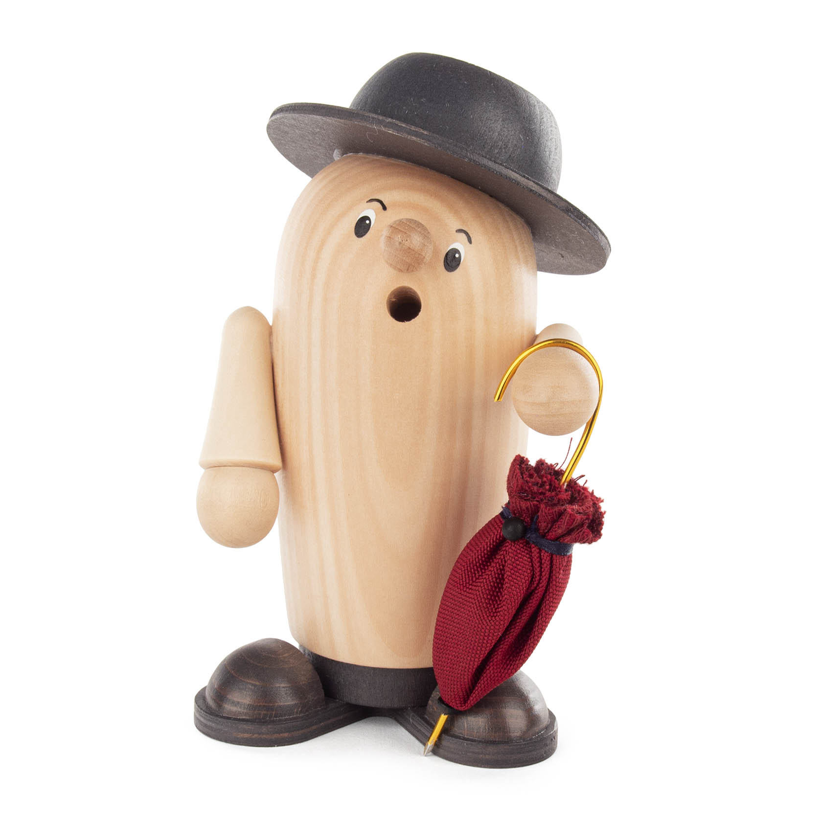 Räucherfigur "Rudi der Charmeur" natur/grau mit Schirm im Dregeno Online Shop günstig kaufen