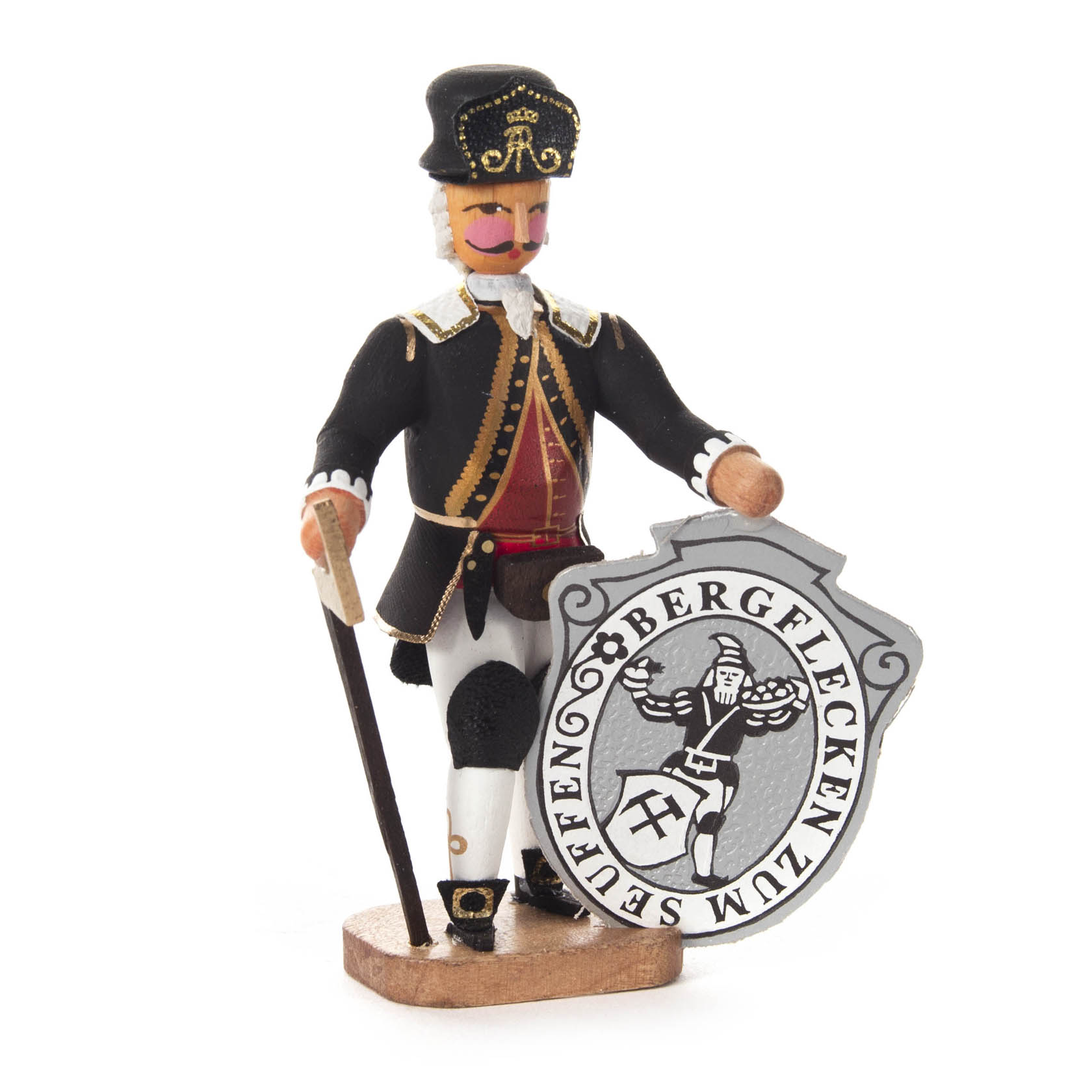 Barockbergmann Bergmeister mit Seiffener Wappen im Dregeno Online Shop günstig kaufen