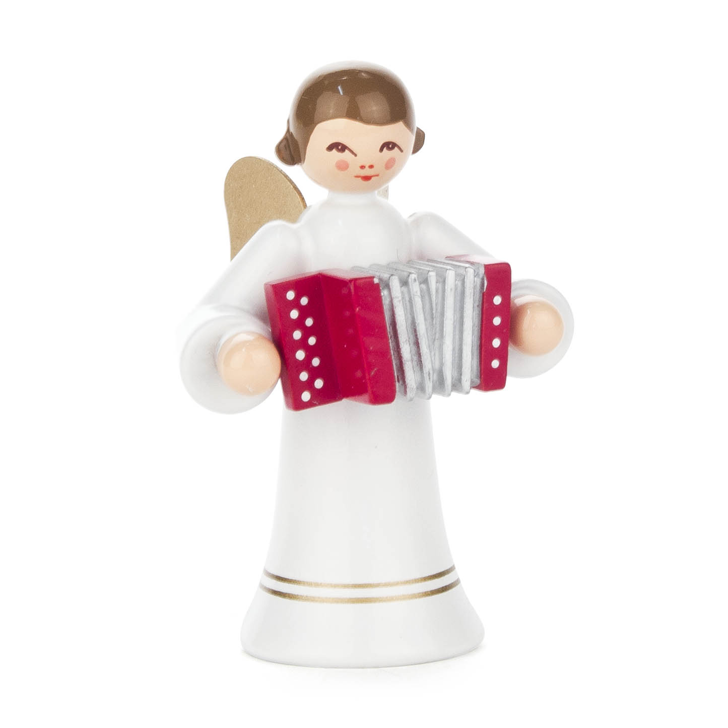Engel mit Harmonika, langer Rock, farbig im Dregeno Online Shop günstig kaufen