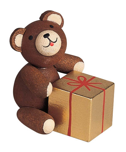 Glücksbärchen mit Geschenk  