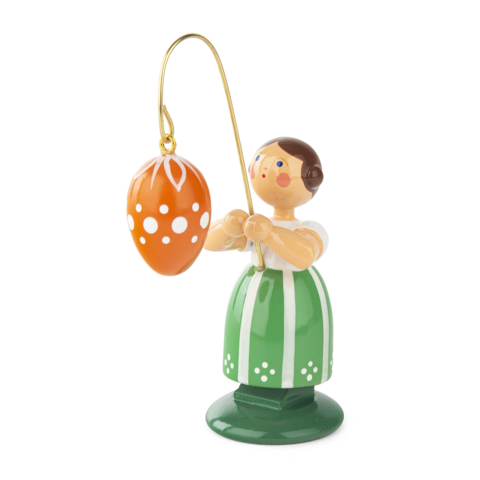 Ostermädchen mit orangem Ei im Dregeno Online Shop günstig kaufen