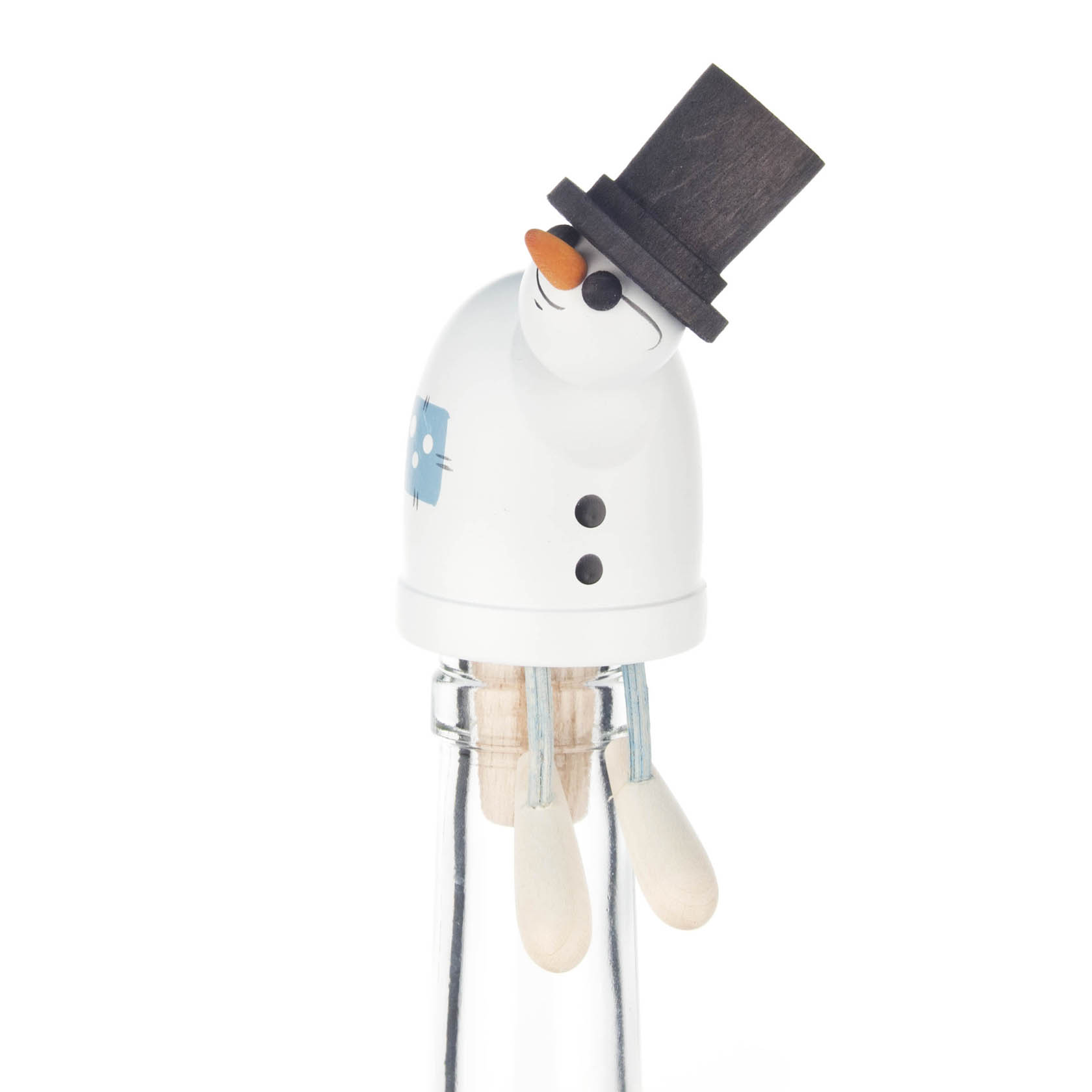 Flaschengeist Schneemann mit Zylinder im Dregeno Online Shop günstig kaufen