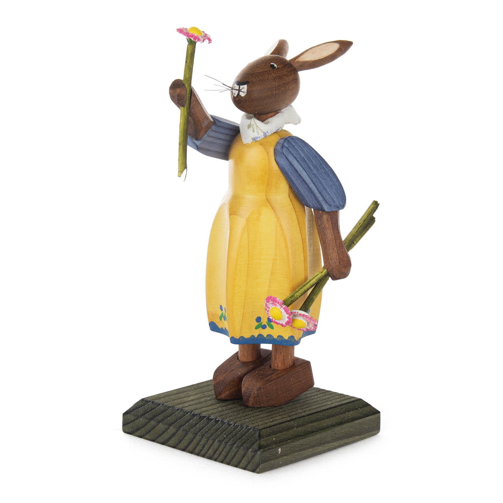 Hasenmädchen mit Blumen, gelbes Kleid im Dregeno Online Shop günstig kaufen