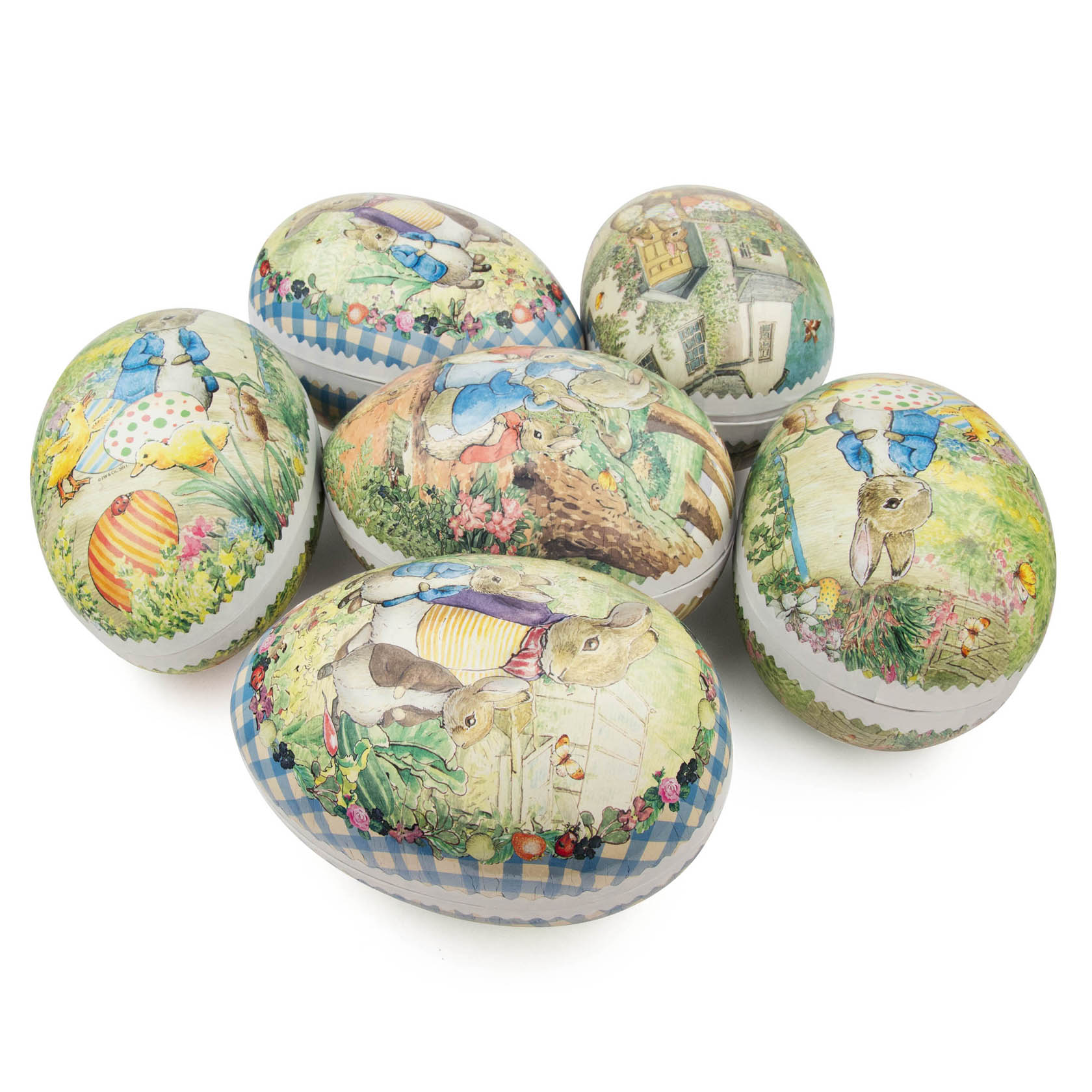 Ostereier "Beatrix Potter" zum Befüllen 6 Motive sortiert (6) Höhe 18cm im Dregeno Online Shop günstig kaufen