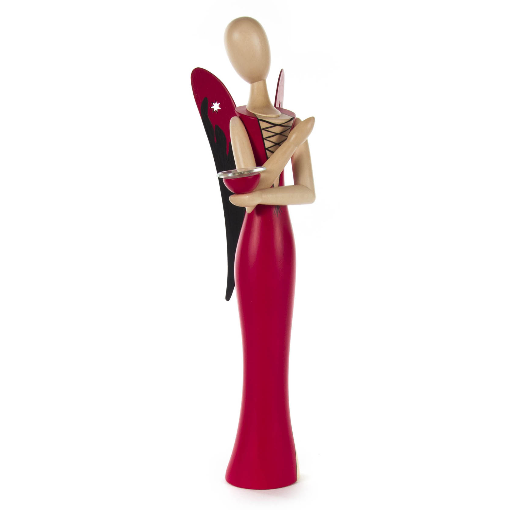 Engel Sexy Lady 24,5cm  mit Kerzenhalter -Sternkopf- im Dregeno Online Shop günstig kaufen