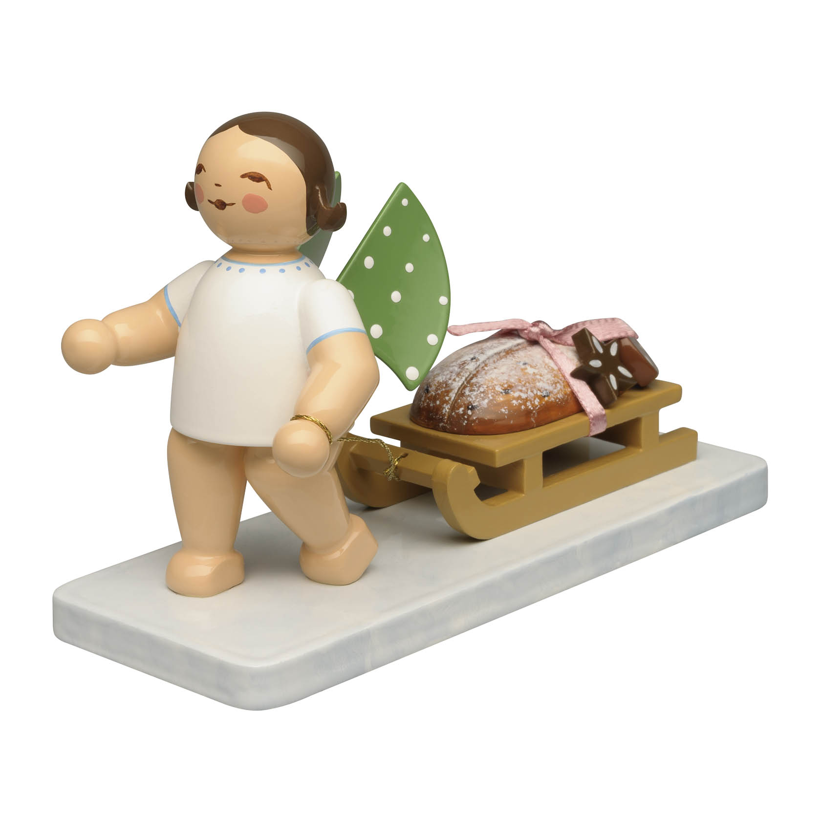 Engel mit Schlitten, Stollen, Lebkuchen im Dregeno Online Shop günstig kaufen