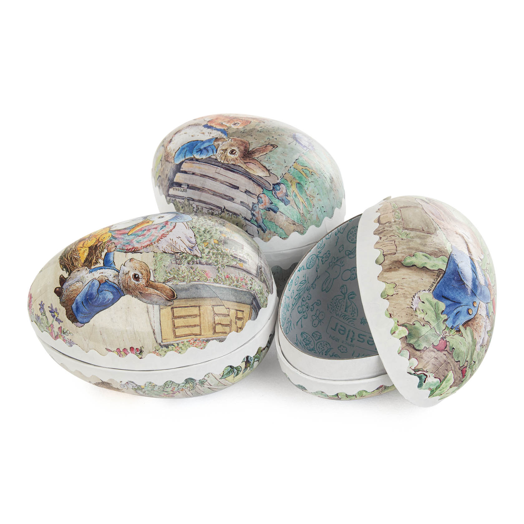 Ostereier "Beatrix Potter"zum Befüllen 3 Motive sortiert, Höhe: 9cm im Dregeno Online Shop günstig kaufen