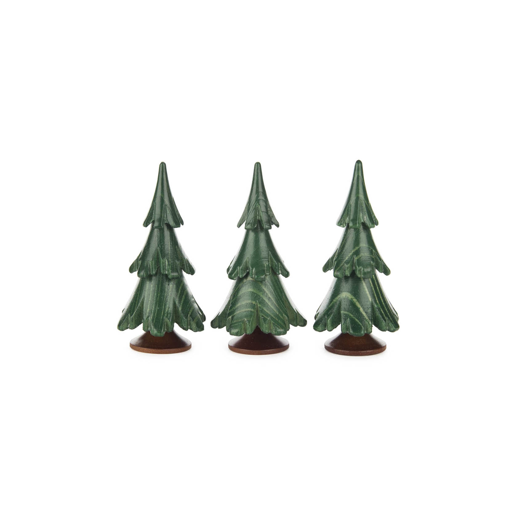 Massivholzbaum grün lasiert 6,5cm (3 Stück) im Dregeno Online Shop günstig kaufen