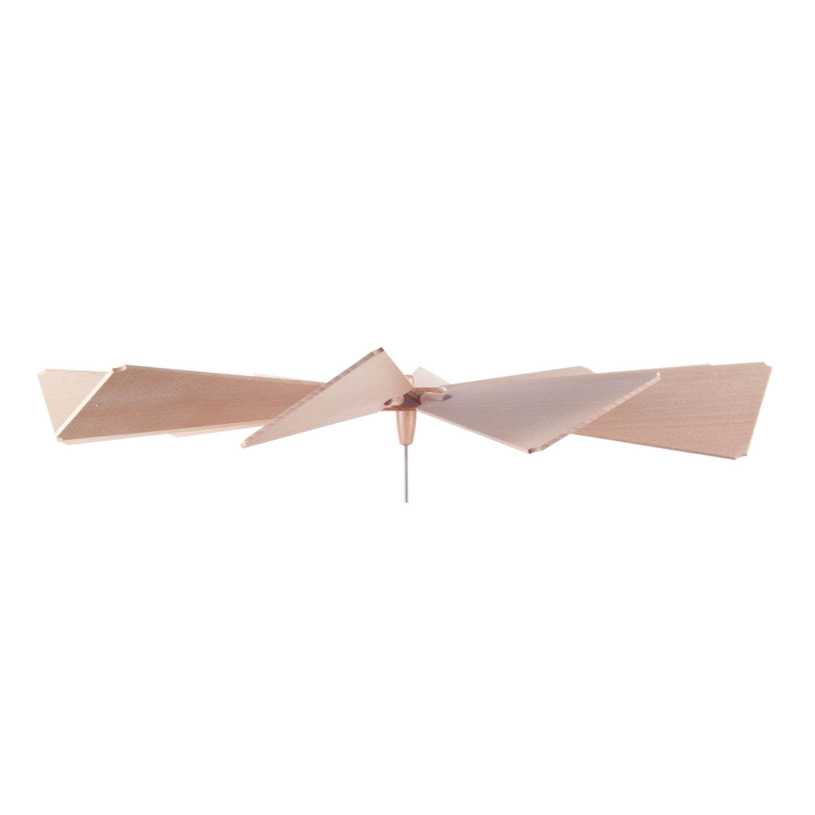 Ein Flügelrad mit 10 Blättern und einem Durchmesser von 50 cm, in der Mitte eine 2 mm Bohrung.