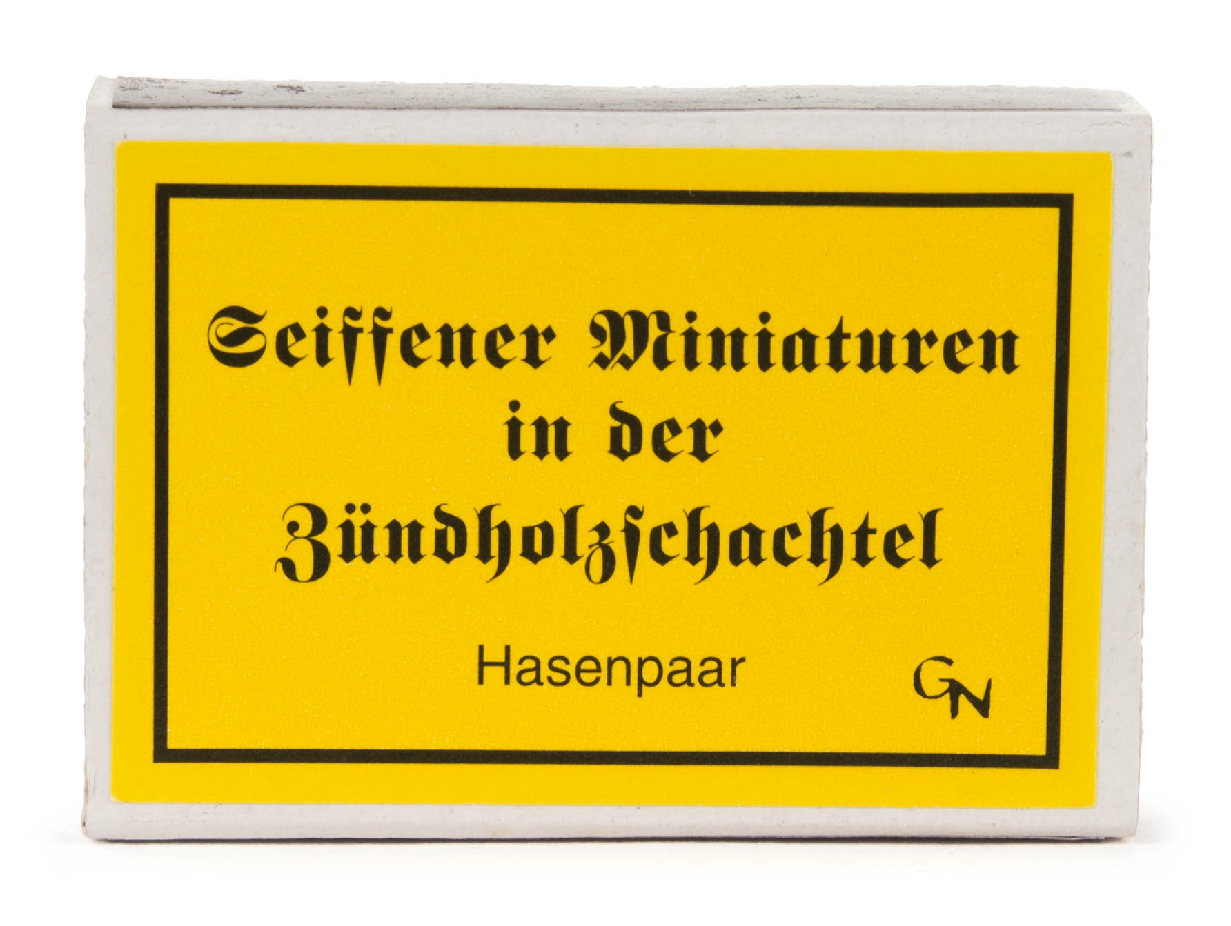 Zündholzschachtel Hasenpaar  